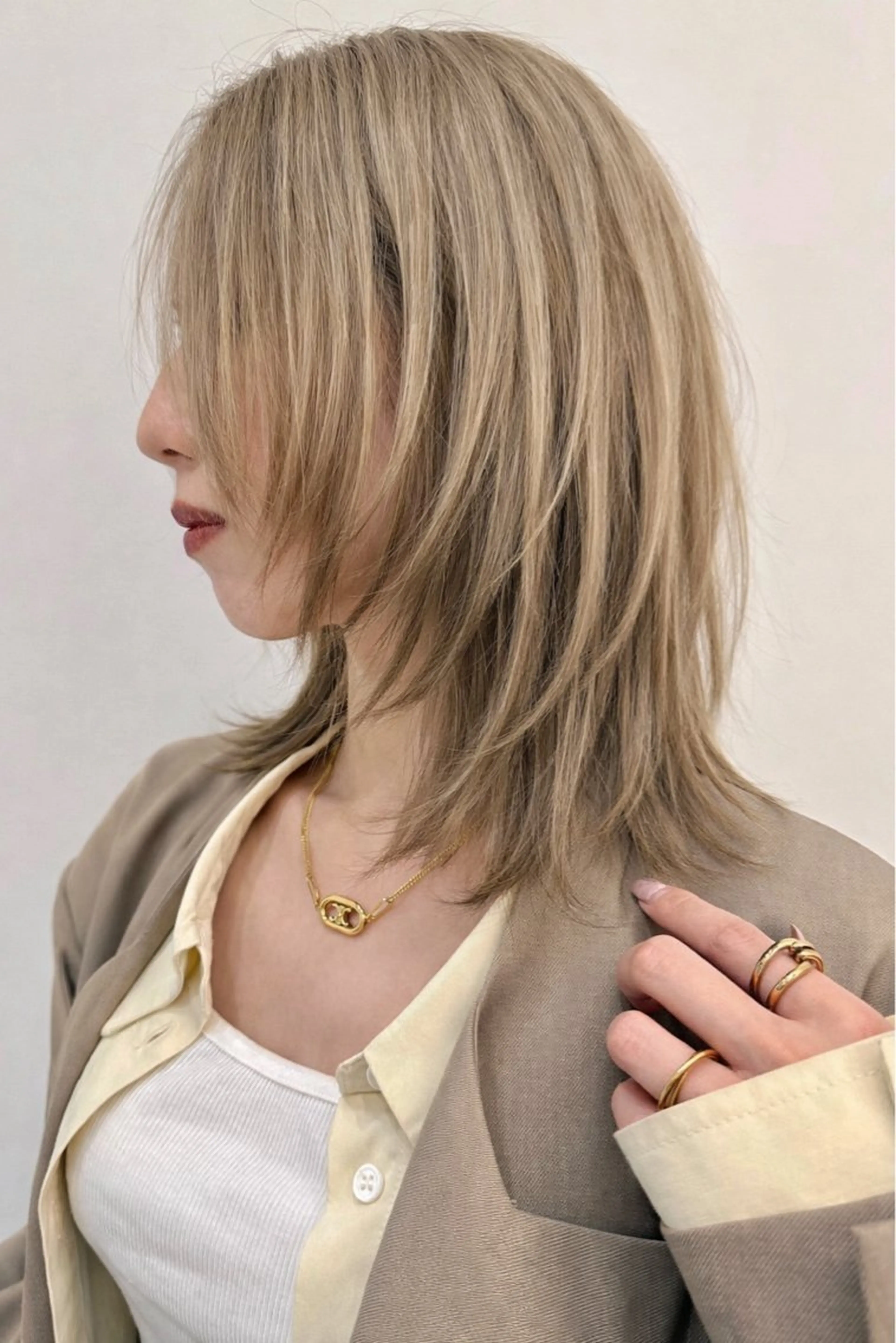 ミディアム カラー 🔥髪質改善🔥 艶カラー/近澤✂︎のヘアスタイル