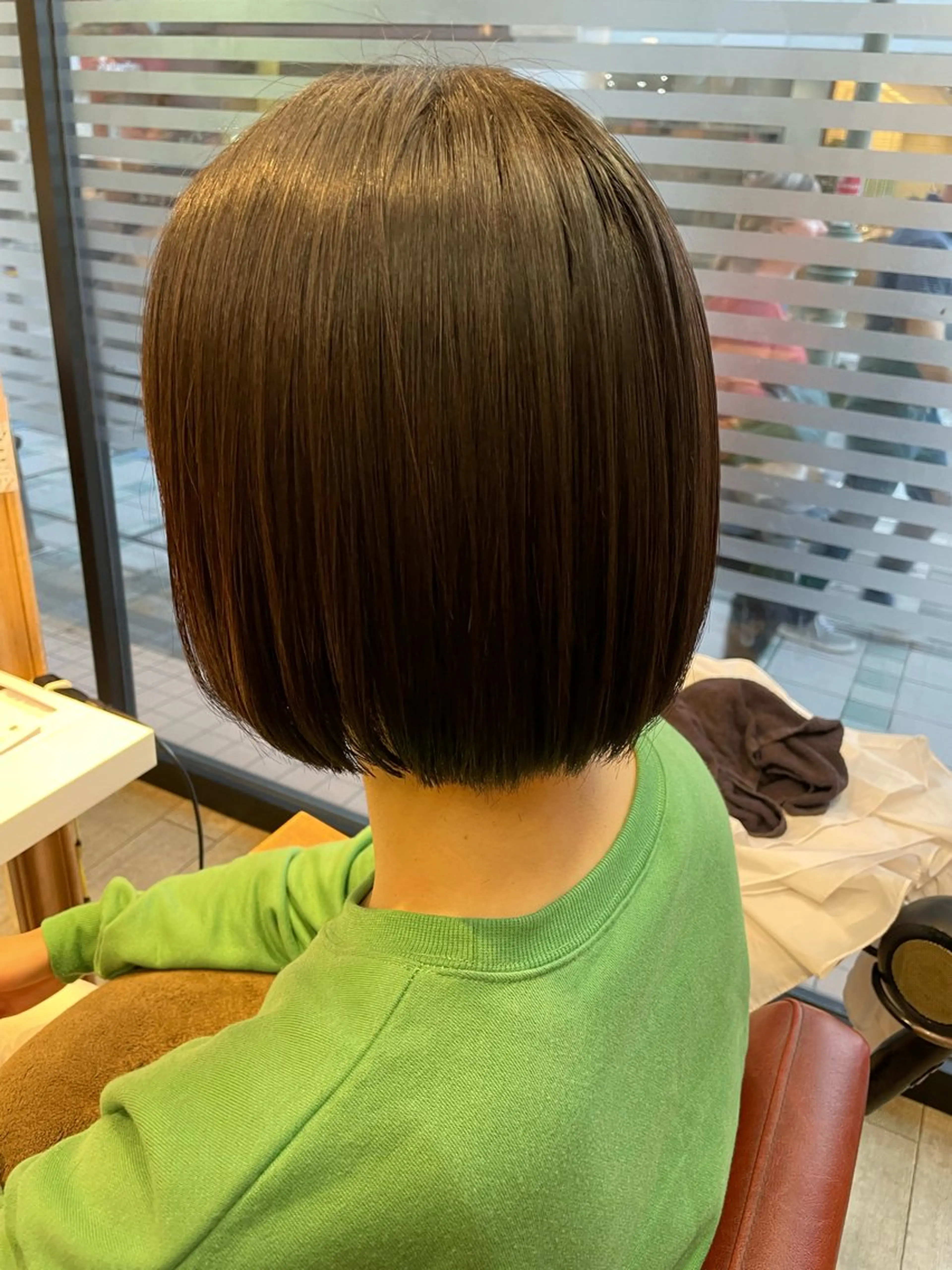 ショート 切りっぱなしボブ ボブ ✨横須賀髪質改善✨️ 加藤 百音のヘアスタイル