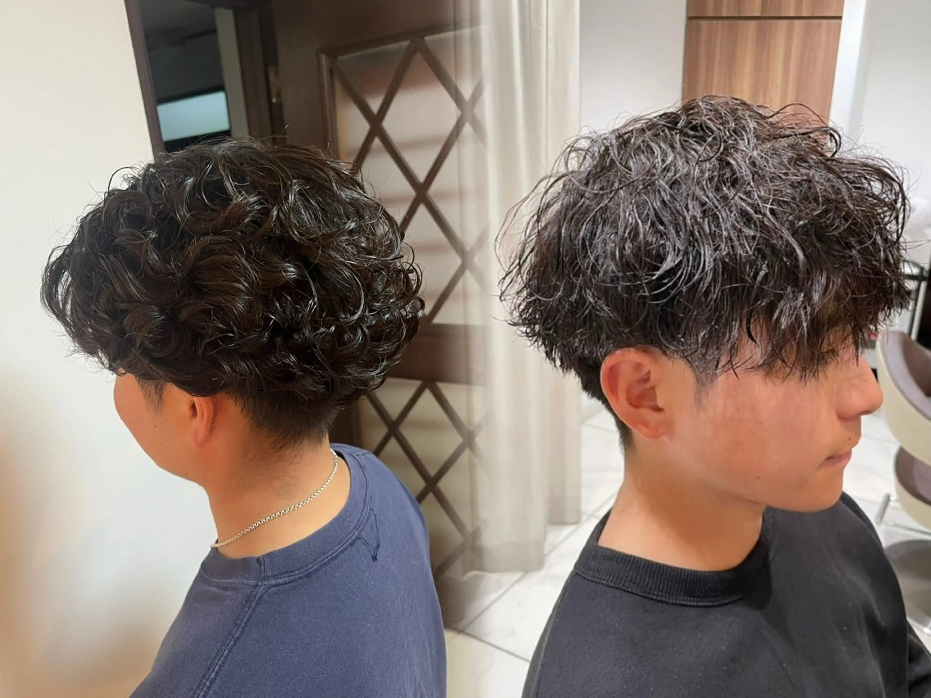 ショート パーマ メンズ ✨艶カラーと縮毛矯正 🦖しんのすけ🦖のヘアスタイル