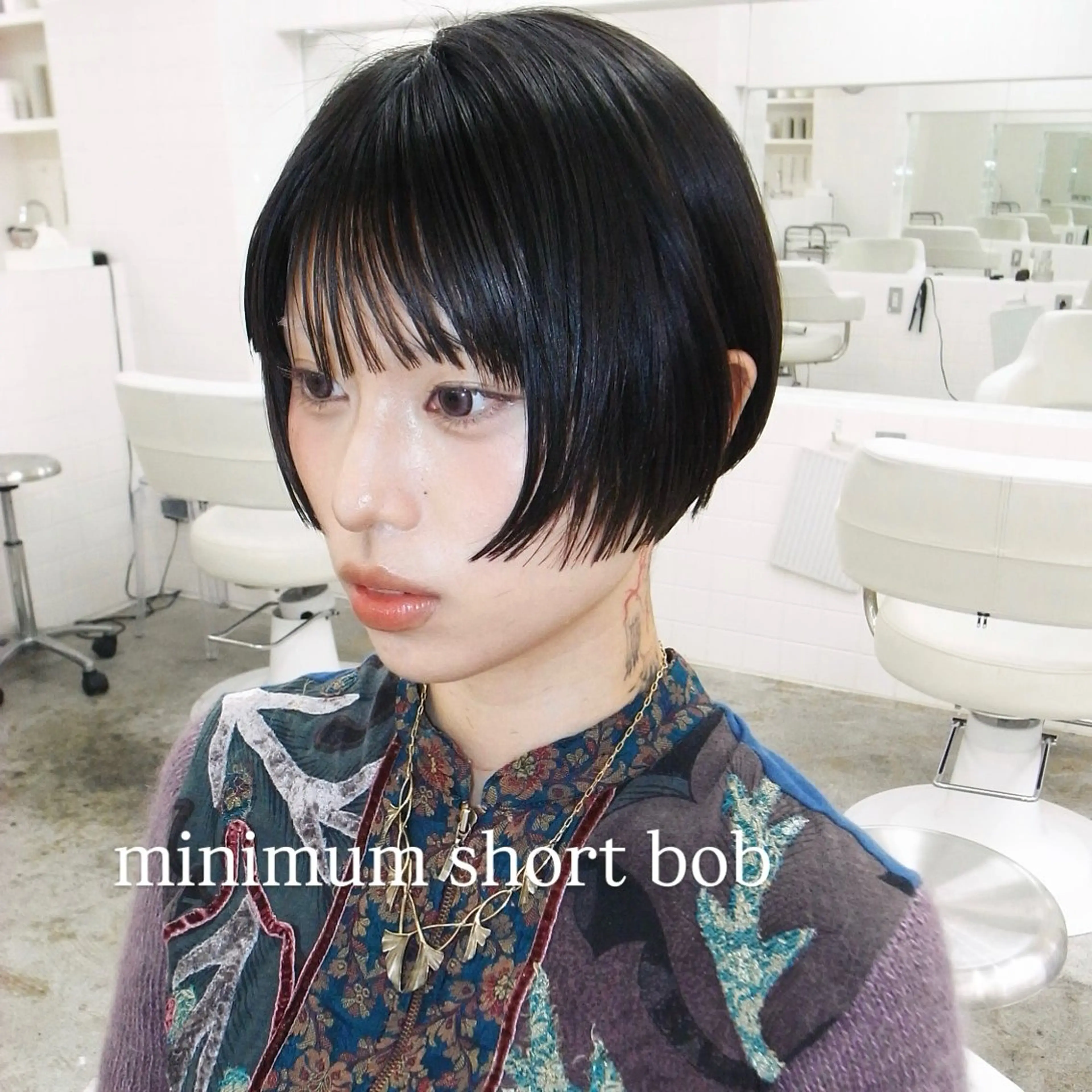 ショート カット トリートメント 楪所属・チヒロ/パーマ /ハードパーマのヘアスタイル