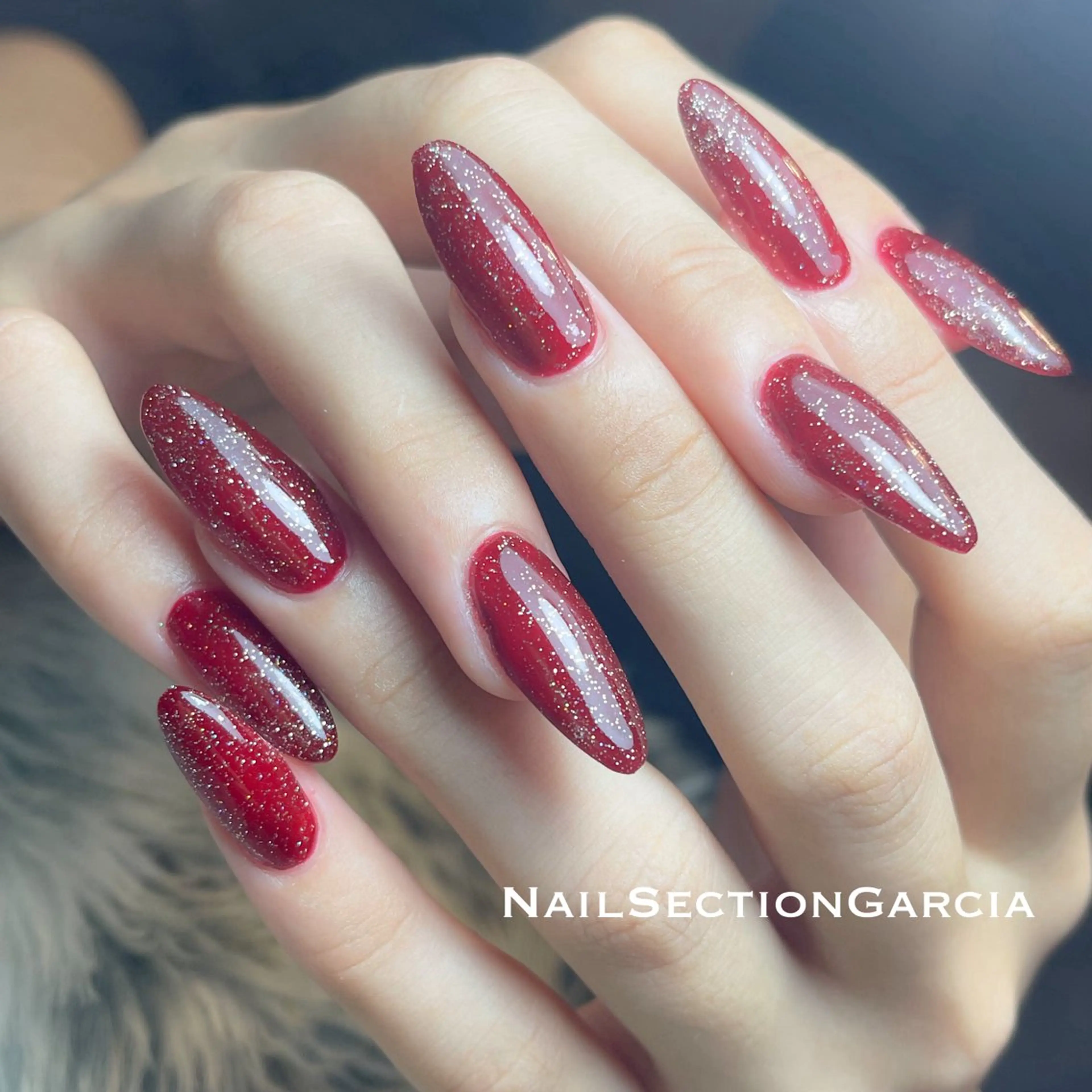 ネイル ラメ(グリッター) ハンドネイル Yamawaki by NSGのネイルデザイン