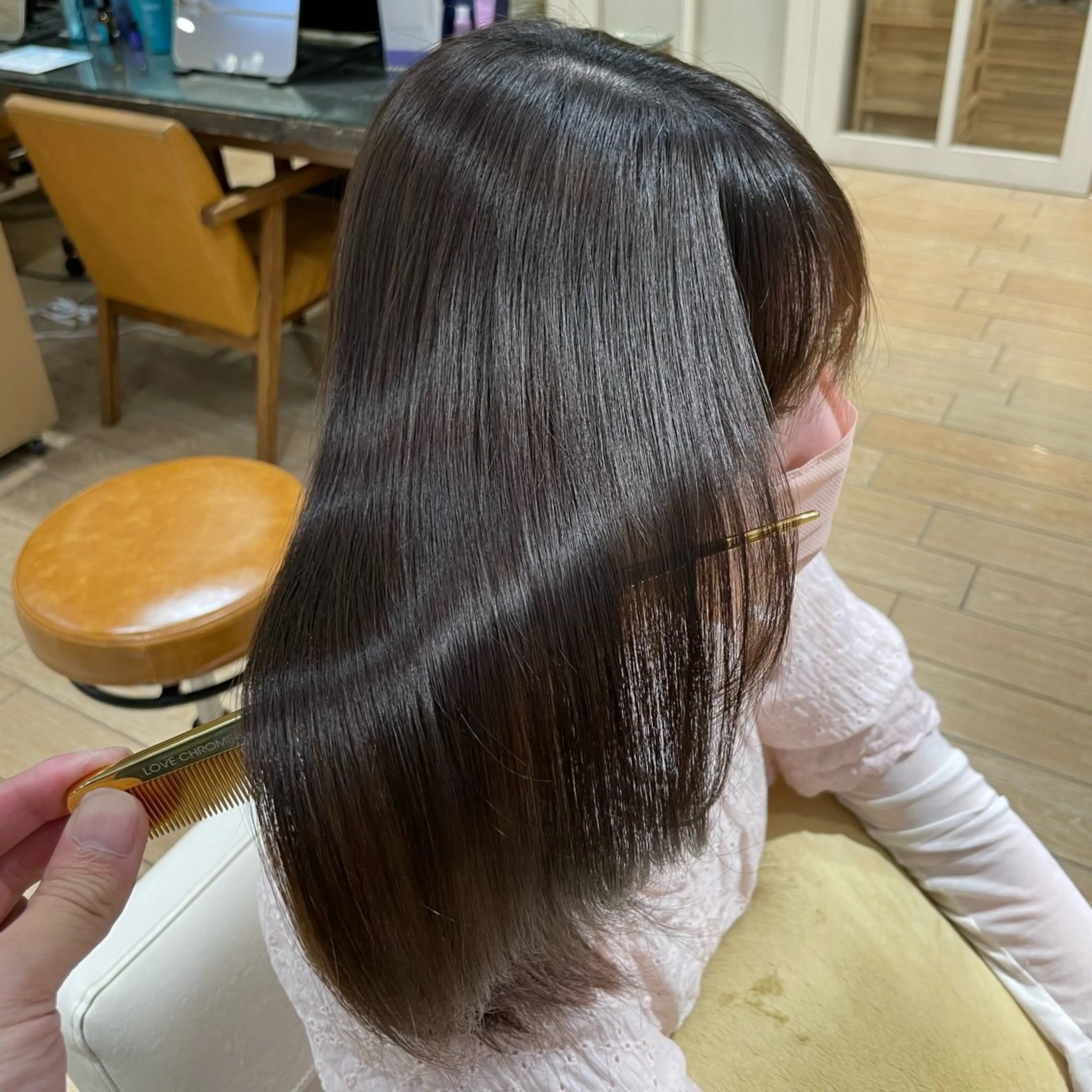 似合わせカット＋透明感カラー＋コスメストレートの写真