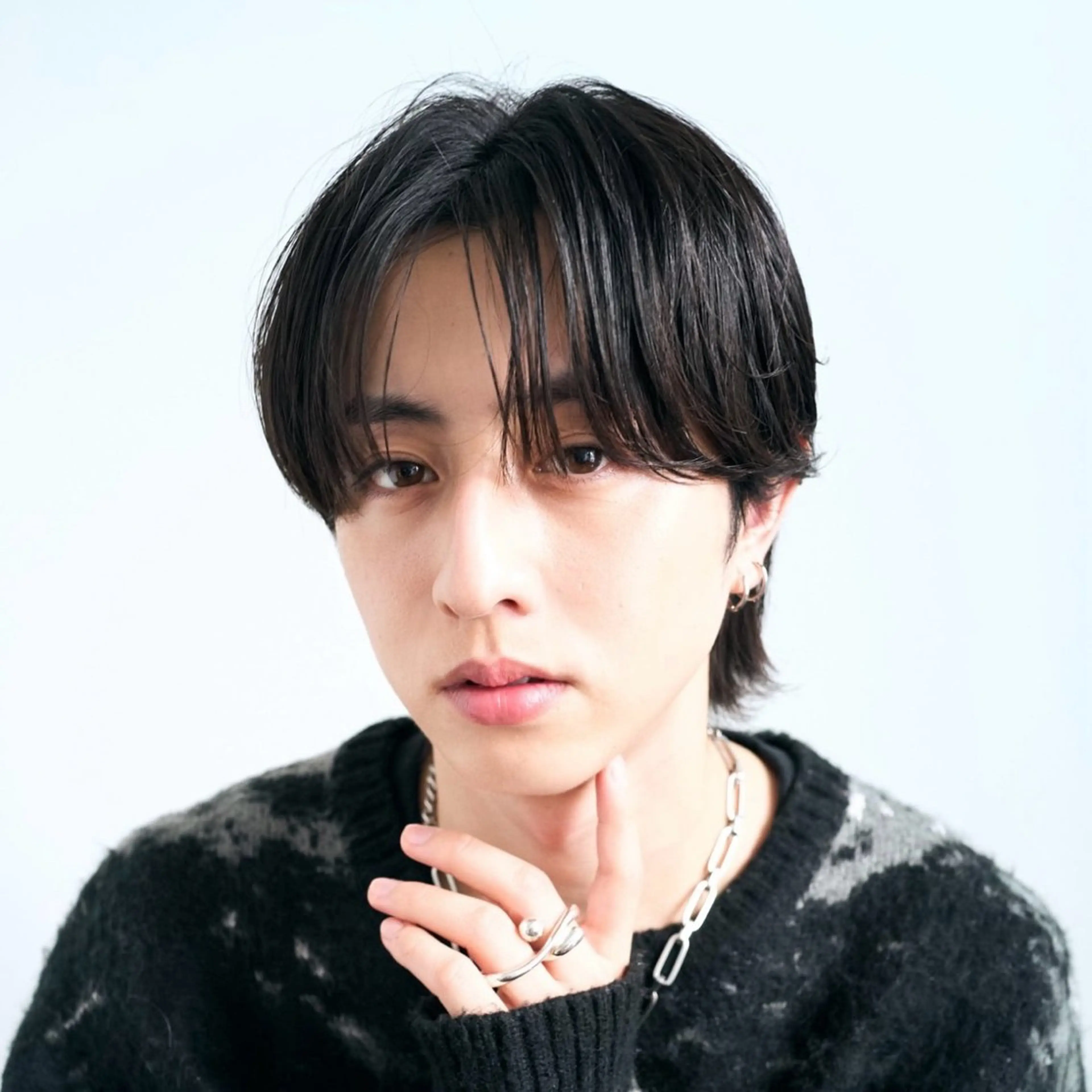 メンズ メンズバレイヤージュ メンズブリーチ ダウンパーマ メンズ韓国風 メンズパーマ 【メンズ特化⚡️】 曲がる矯正/千原涼麻のヘアスタイル