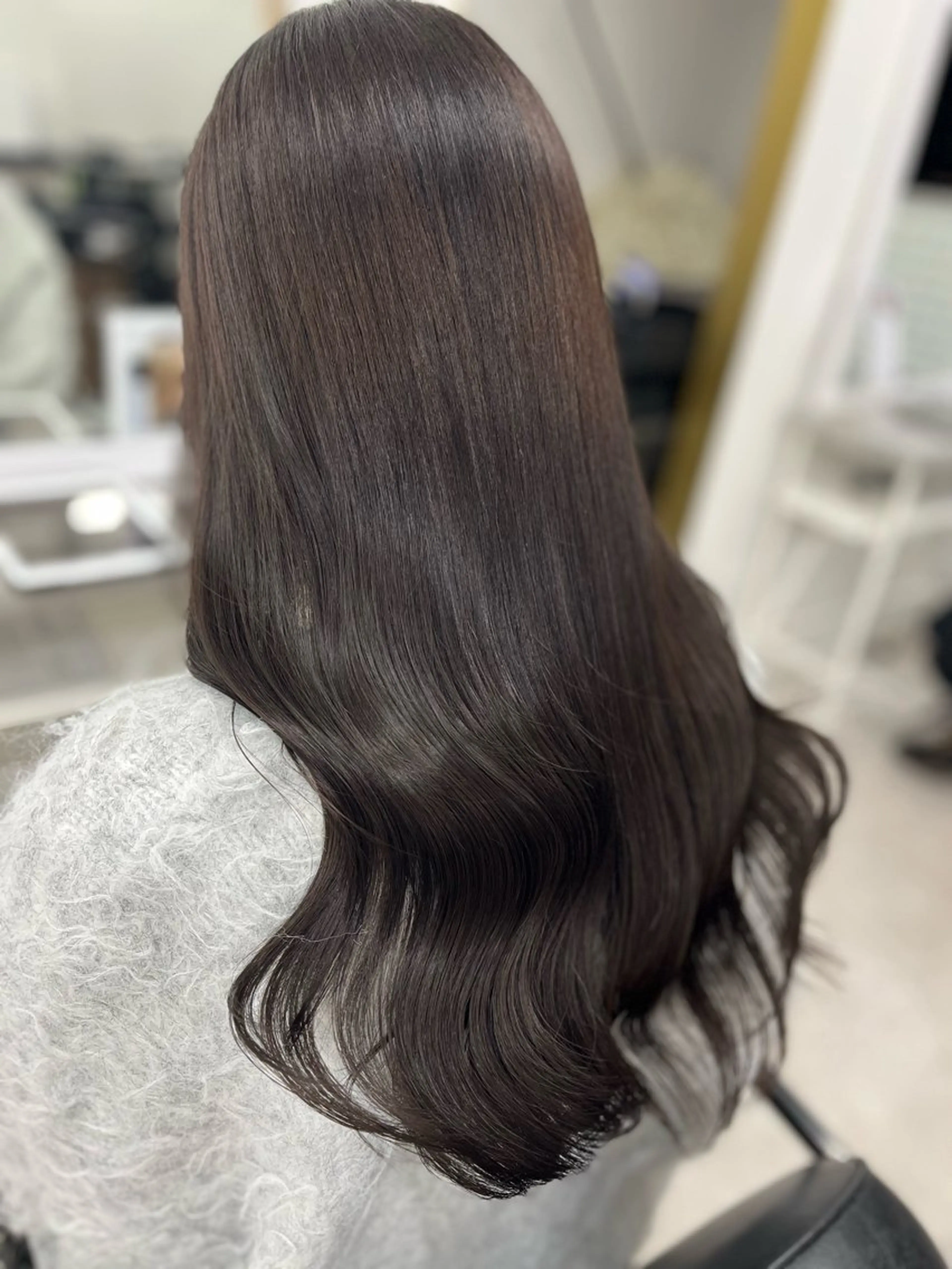 ロング カラー ブラウンカラー ピンクカラー ピンクブラウン カット ヘアカラー トリートメント 🫧ぷる艶カラー🫧 Yuubi🦩のヘアスタイル