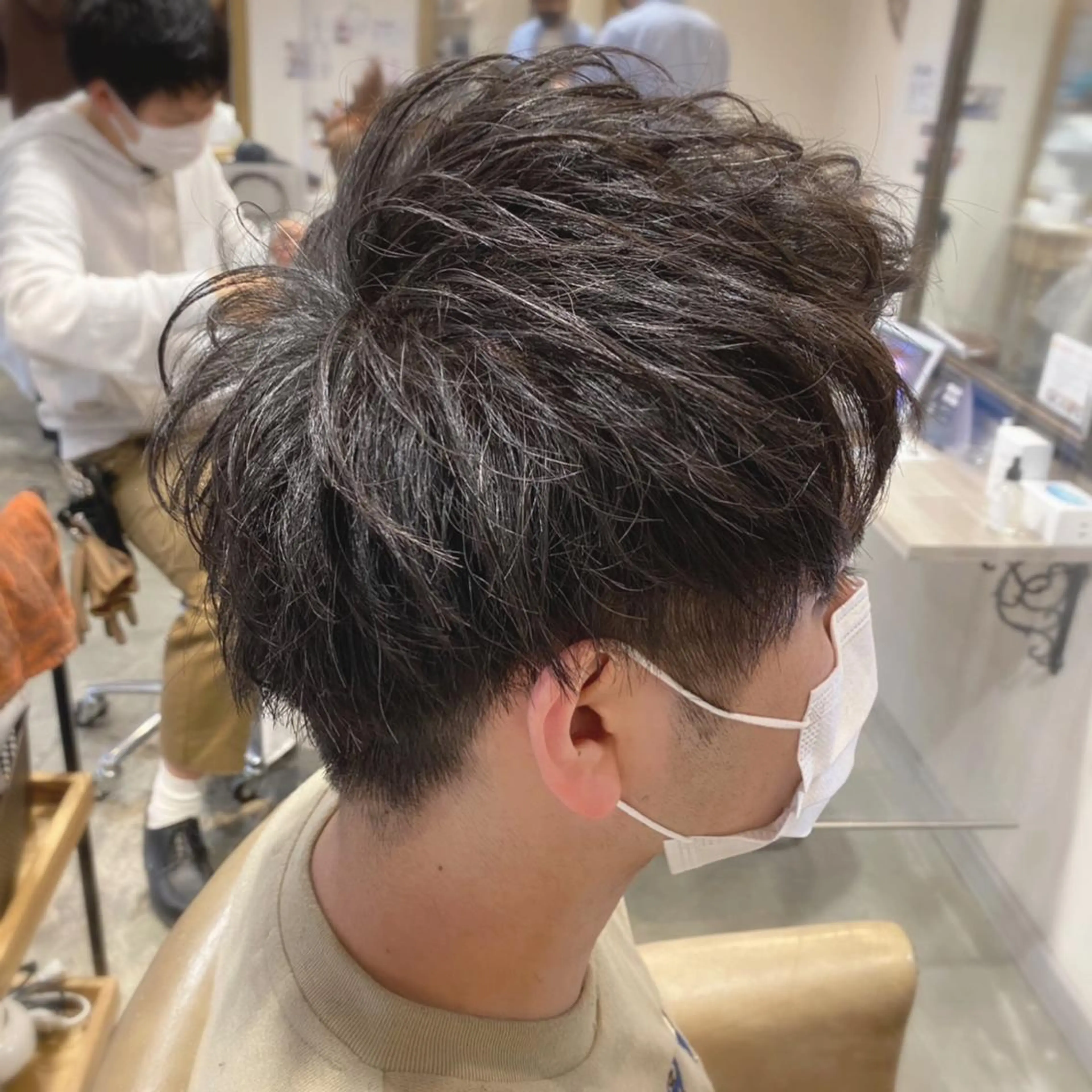 ショート メンズ メンズパーマ 西條真治のヘアスタイル