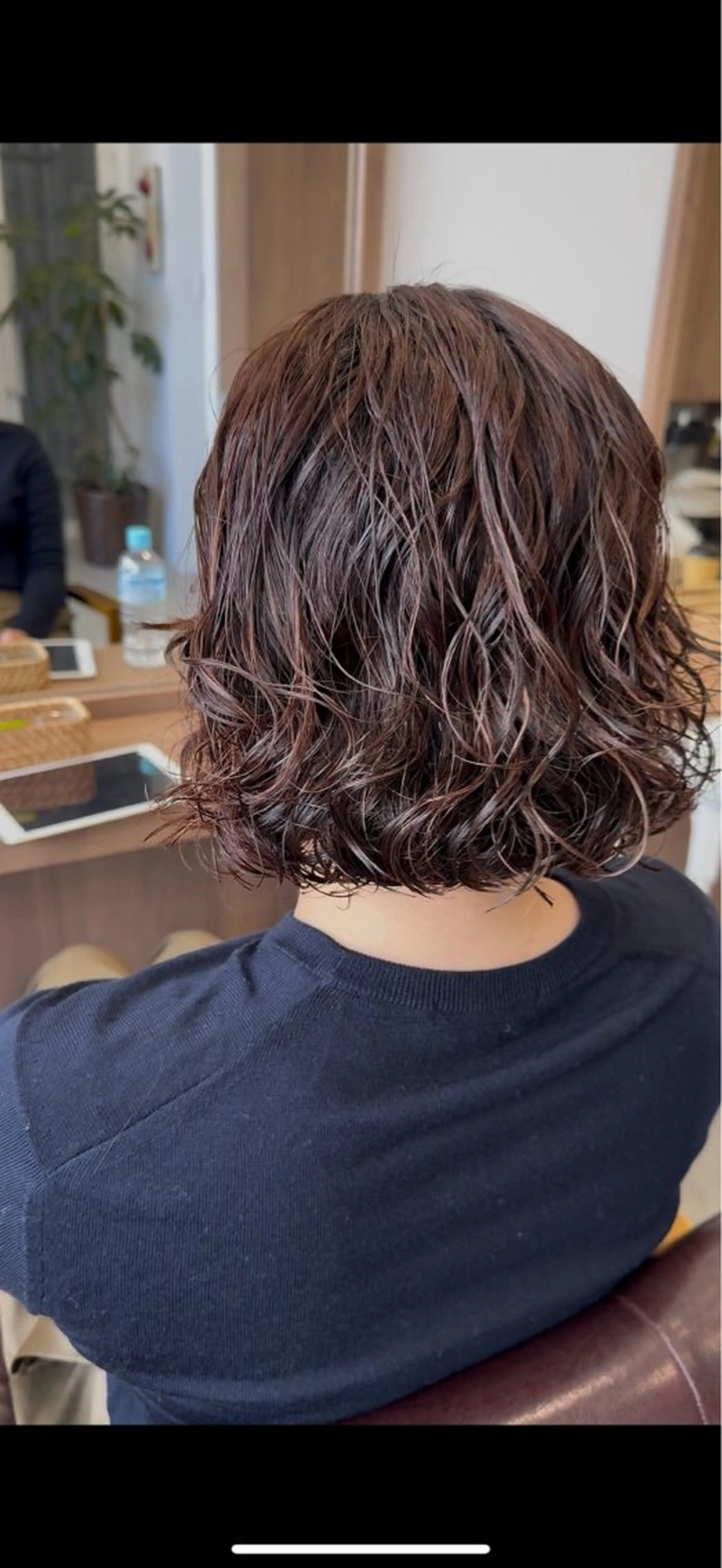 ショート カット パーマ ボブ/レイヤー/ 縮毛矯正/オオバコのヘアスタイル