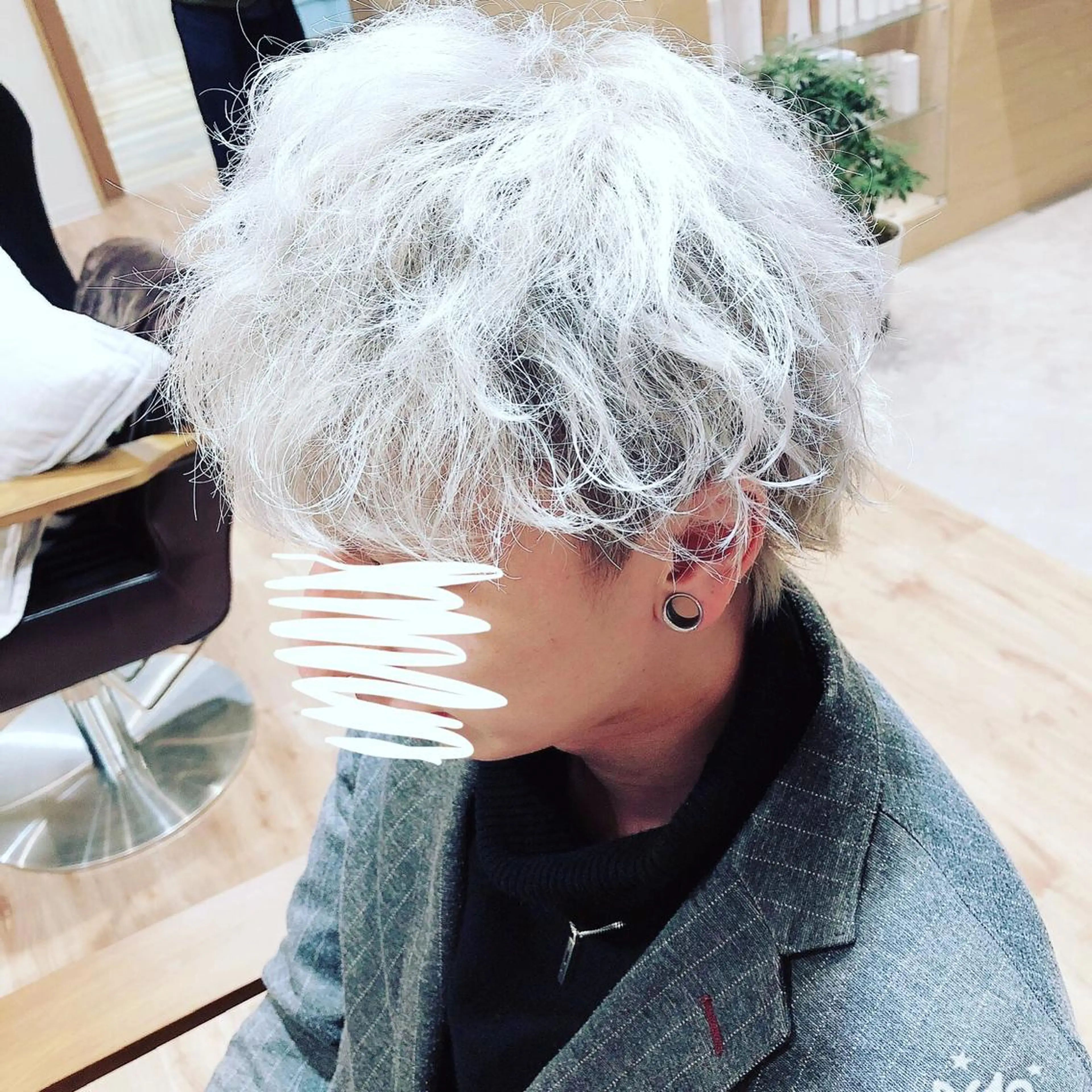 メンズ マッシュ メンズウルフカット ウルフカット Live店長 yumenaのヘアスタイル