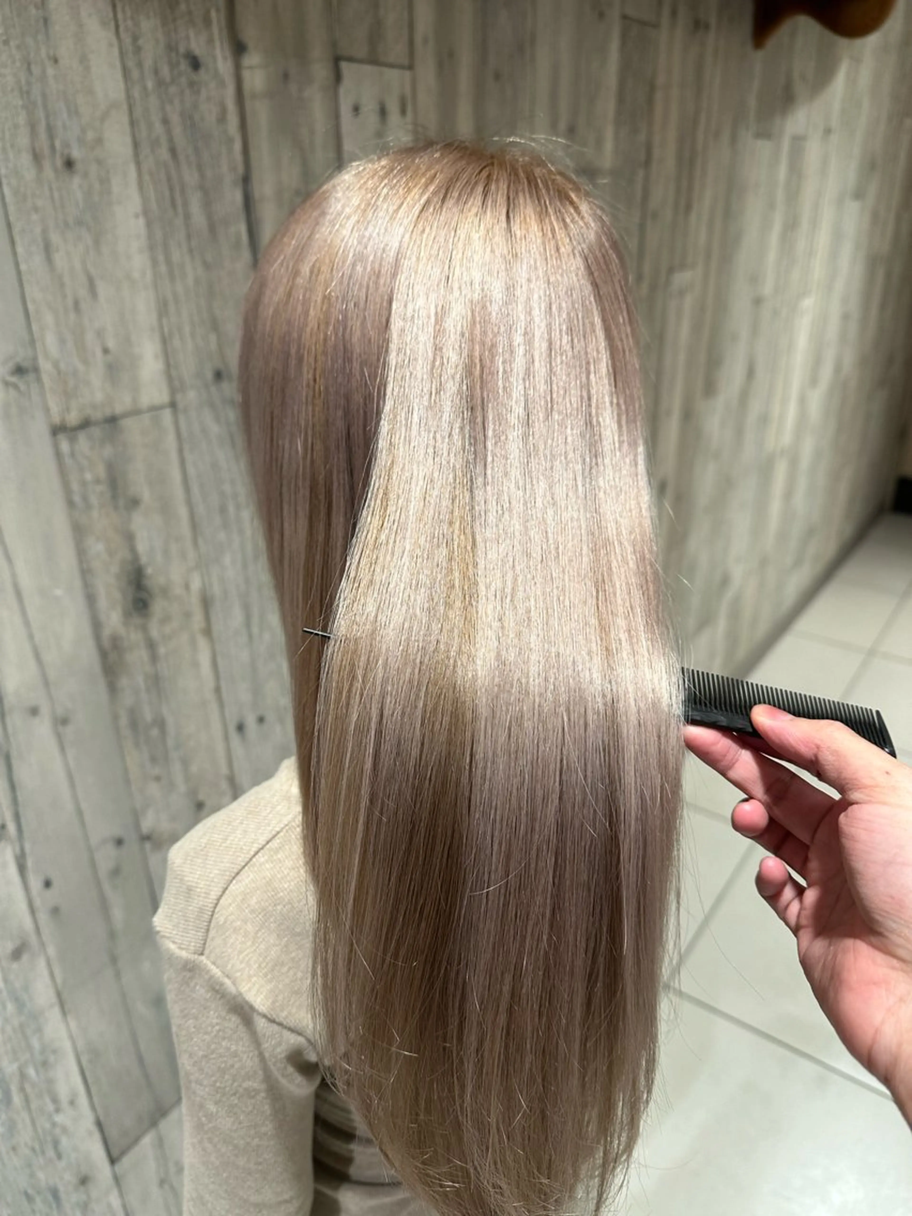 ロング カラー パーマ 【髪質改善師】小林 秀禎のヘアスタイル