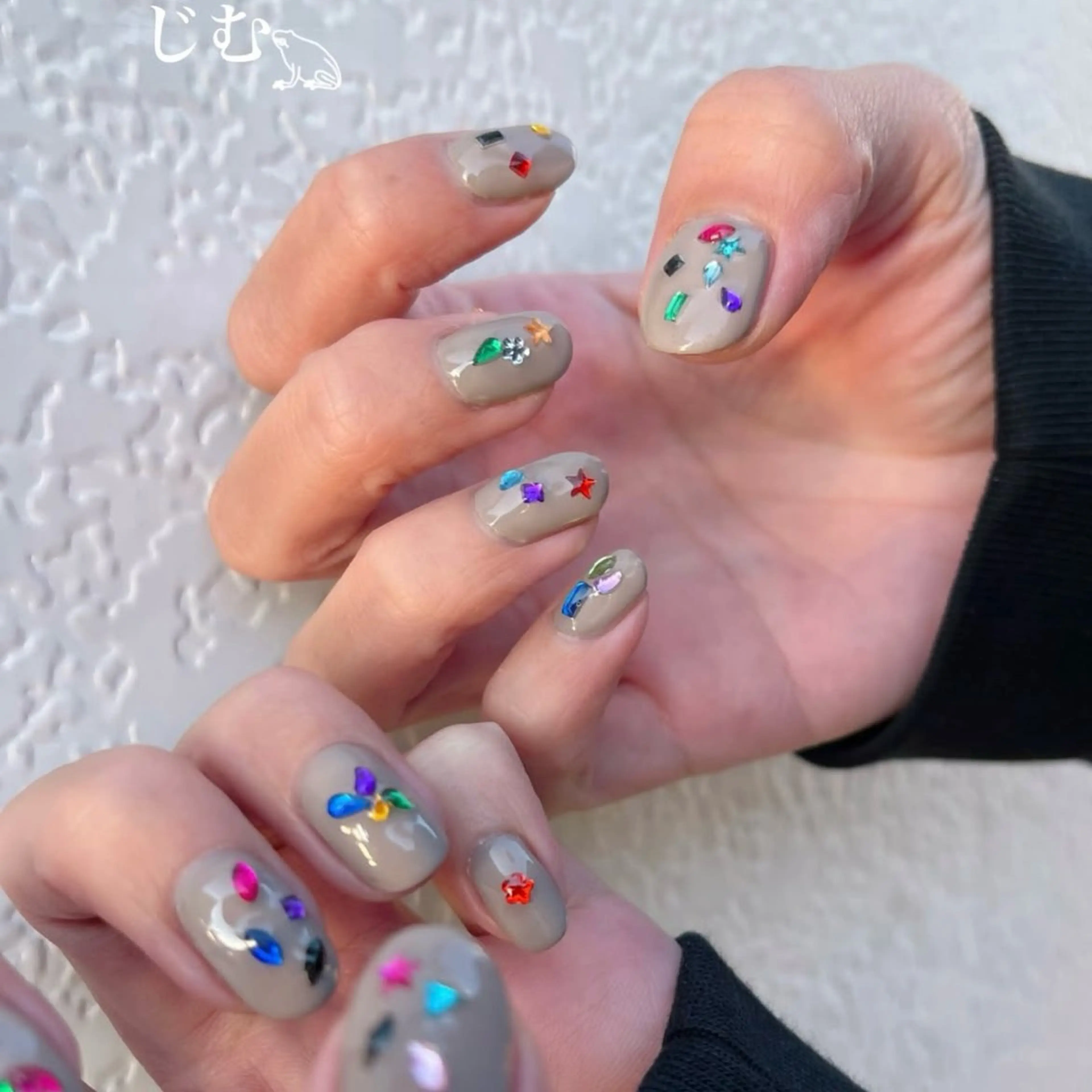 ネイル ストーンネイル ハンドネイル nail salon JIMS【じむ】のネイルデザイン