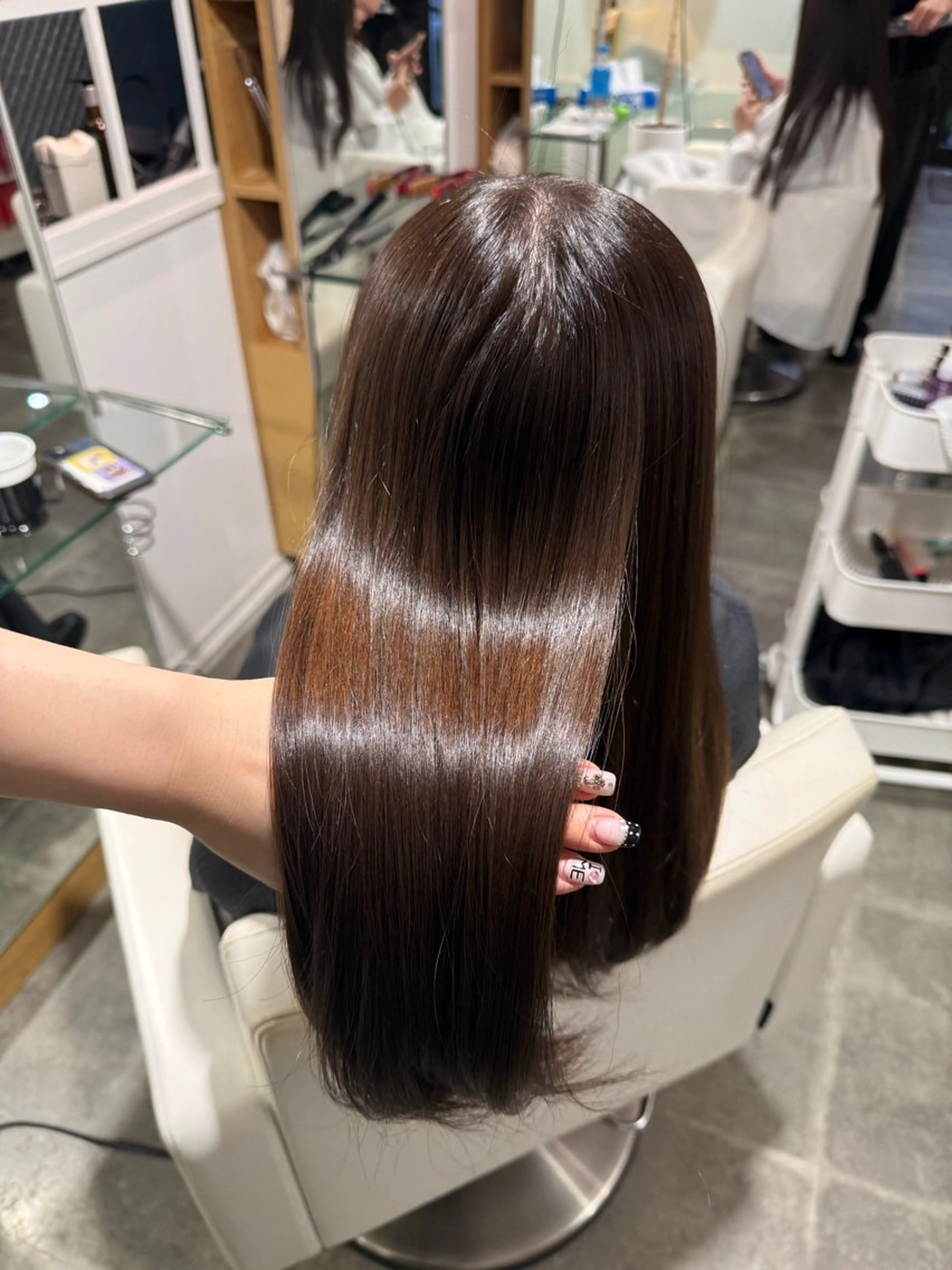 ロング 縮毛矯正 縮毛矯正 原宿♡透明感カラー♡ 縮毛矯正【MAYU】のヘアスタイル