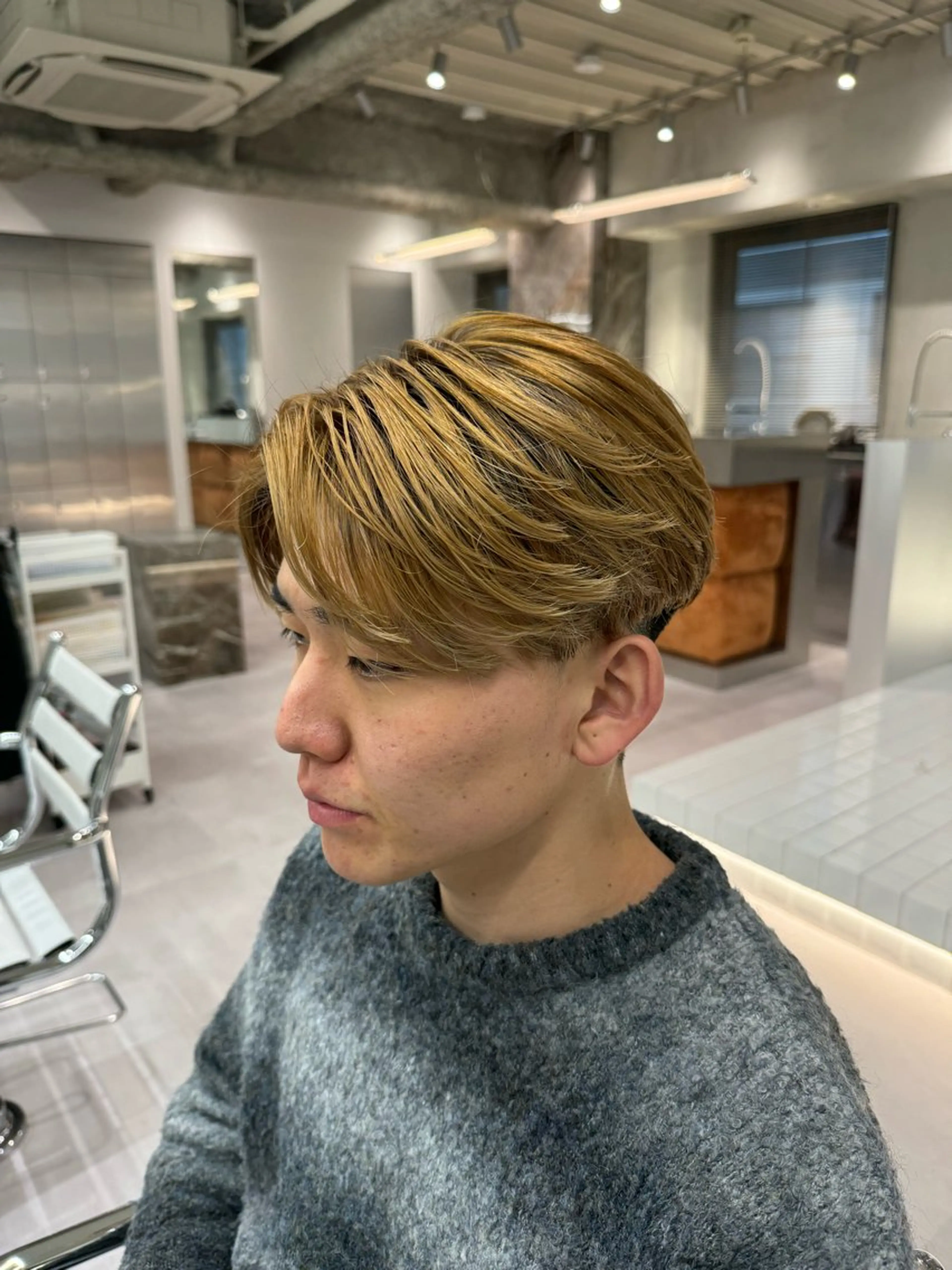 ショート パーマ メンズ 波巻きスパイラルパー マ/シャドウパーマ駿のヘアスタイル