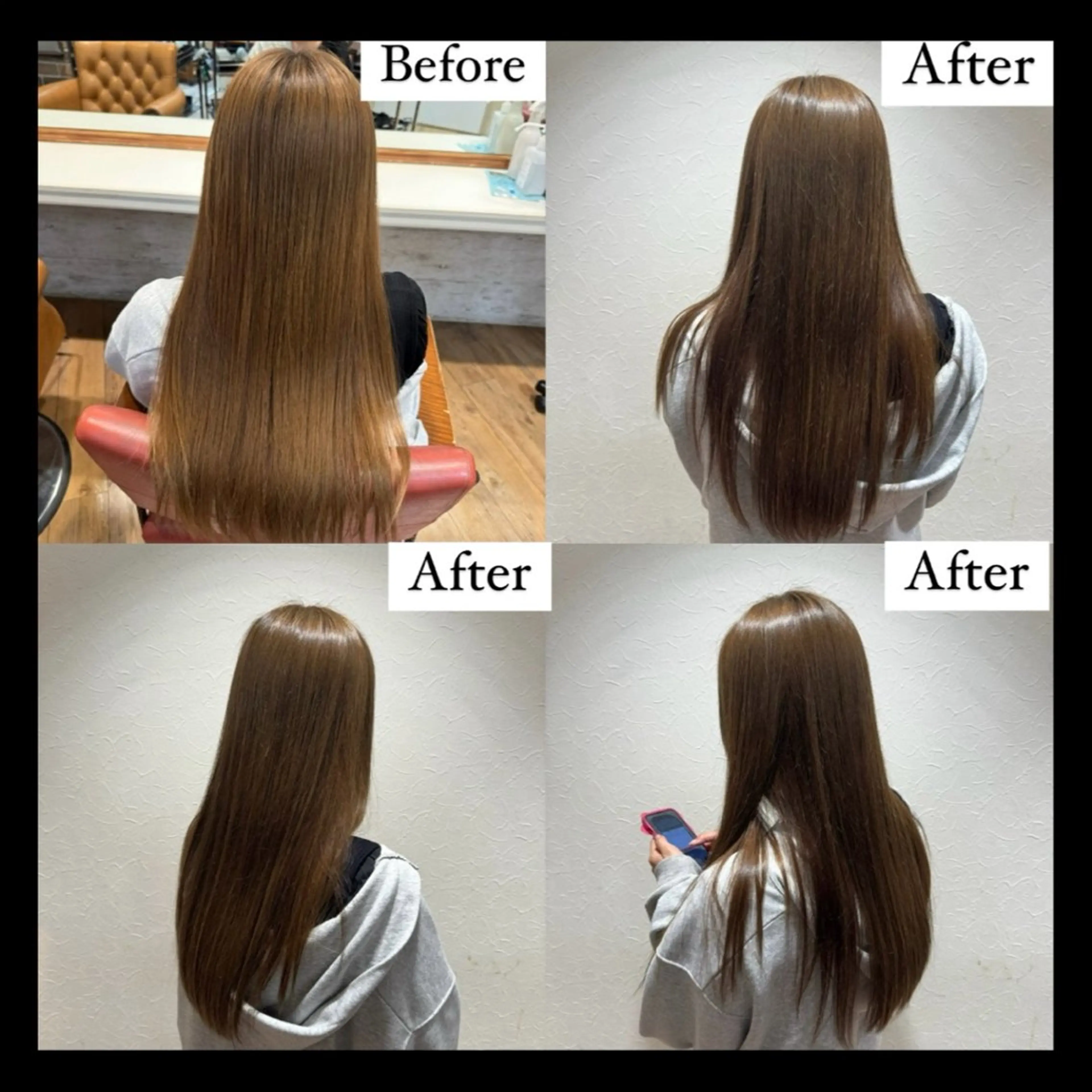 ロング カラー アッシュ アッシュグレー ☆レディースショート ☆吉崎☆のヘアスタイル