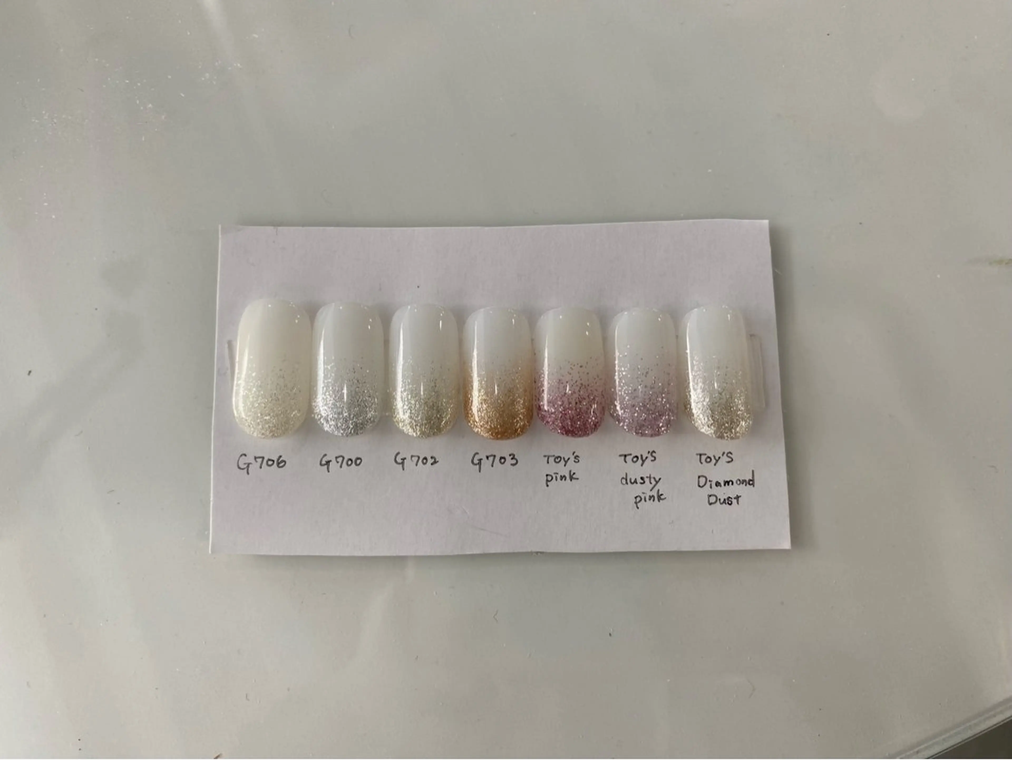 ネイル ラメ(グリッター) ラメグラデーション ハンドネイル y nahoのネイルデザイン