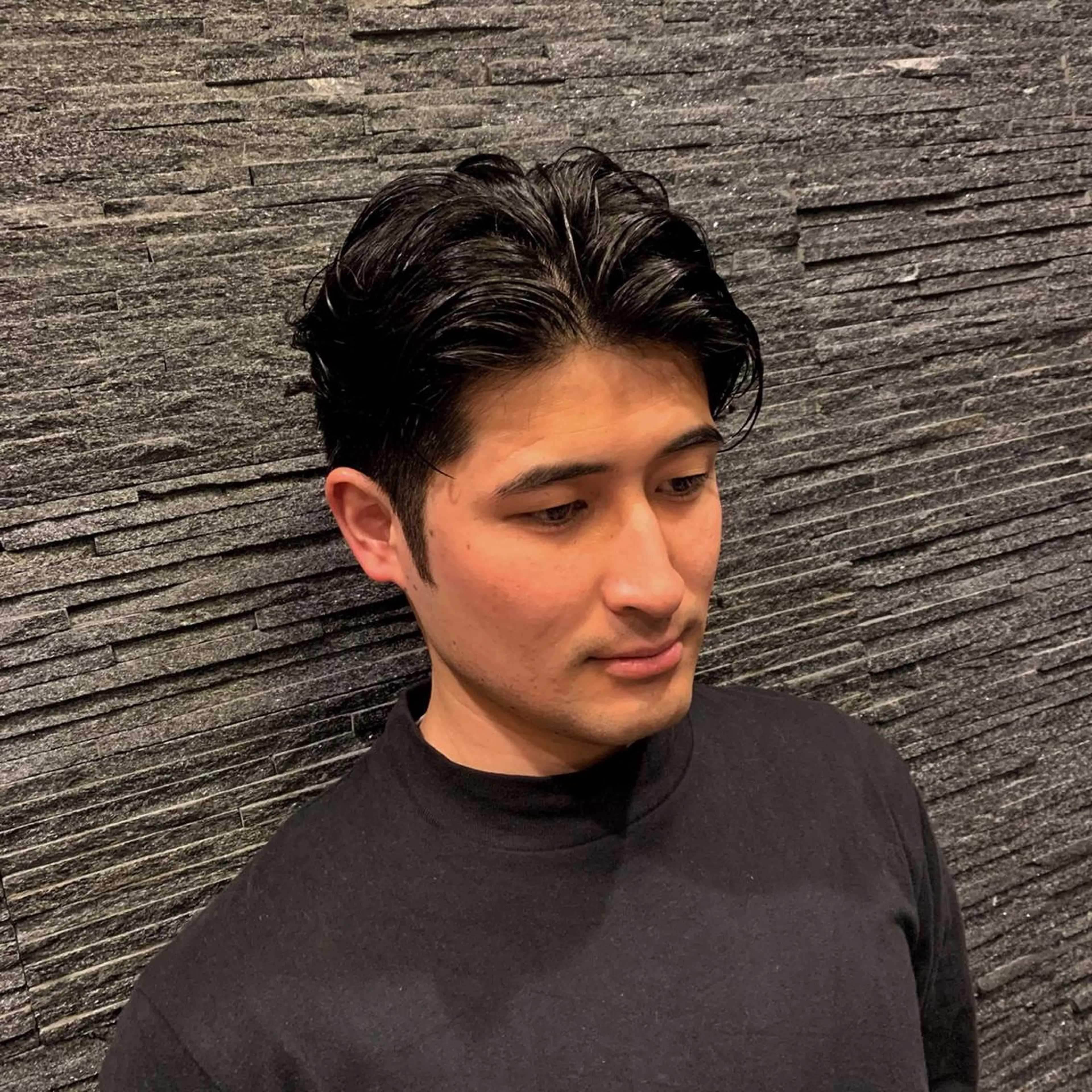 ミディアム メンズ HIRO  GINZA   PREMIUMBARBER パレスホテル東京店所属・行平 成穂のヘアスタイル