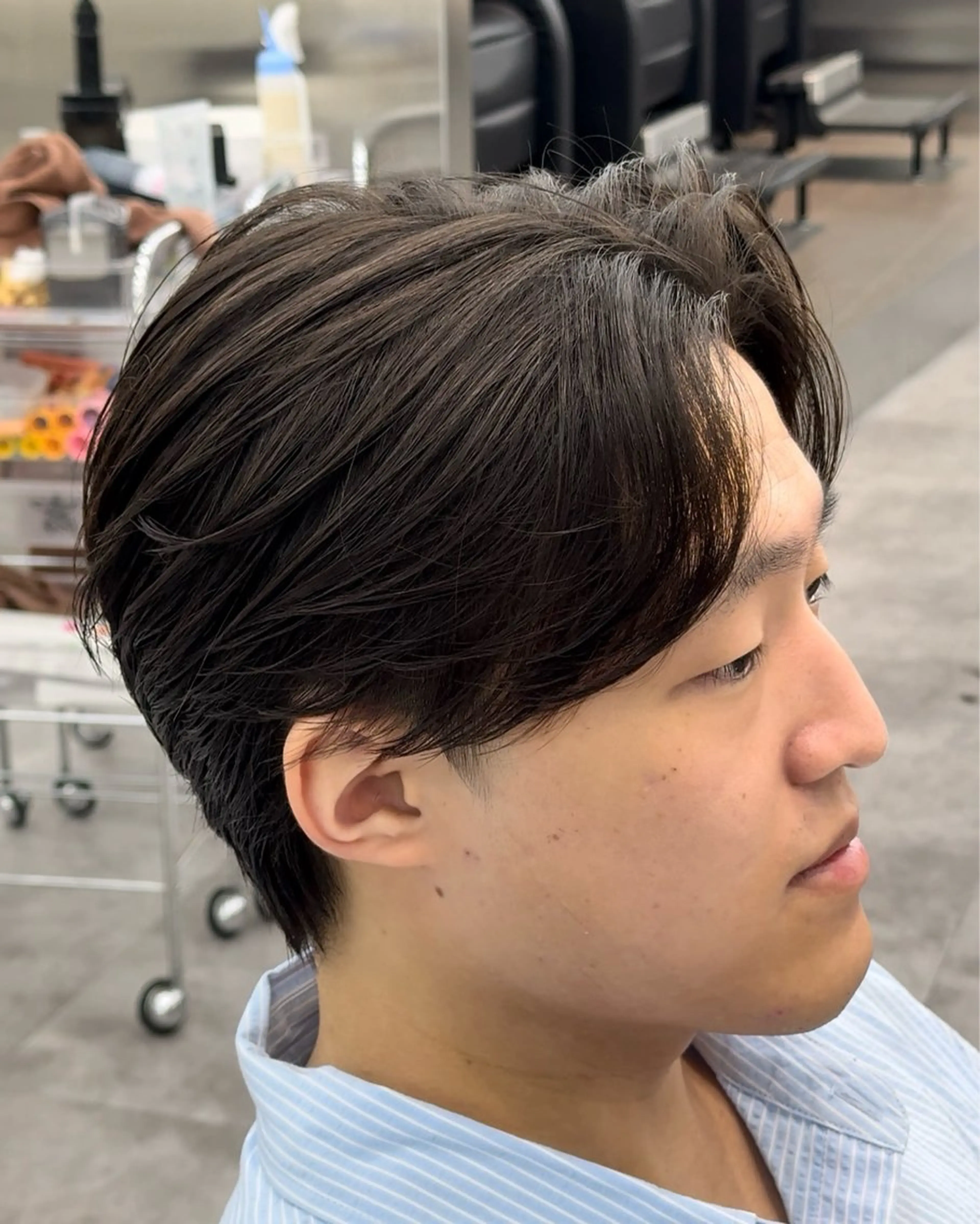 メンズ マッシュパーマ fifth岡村優作のヘアスタイル