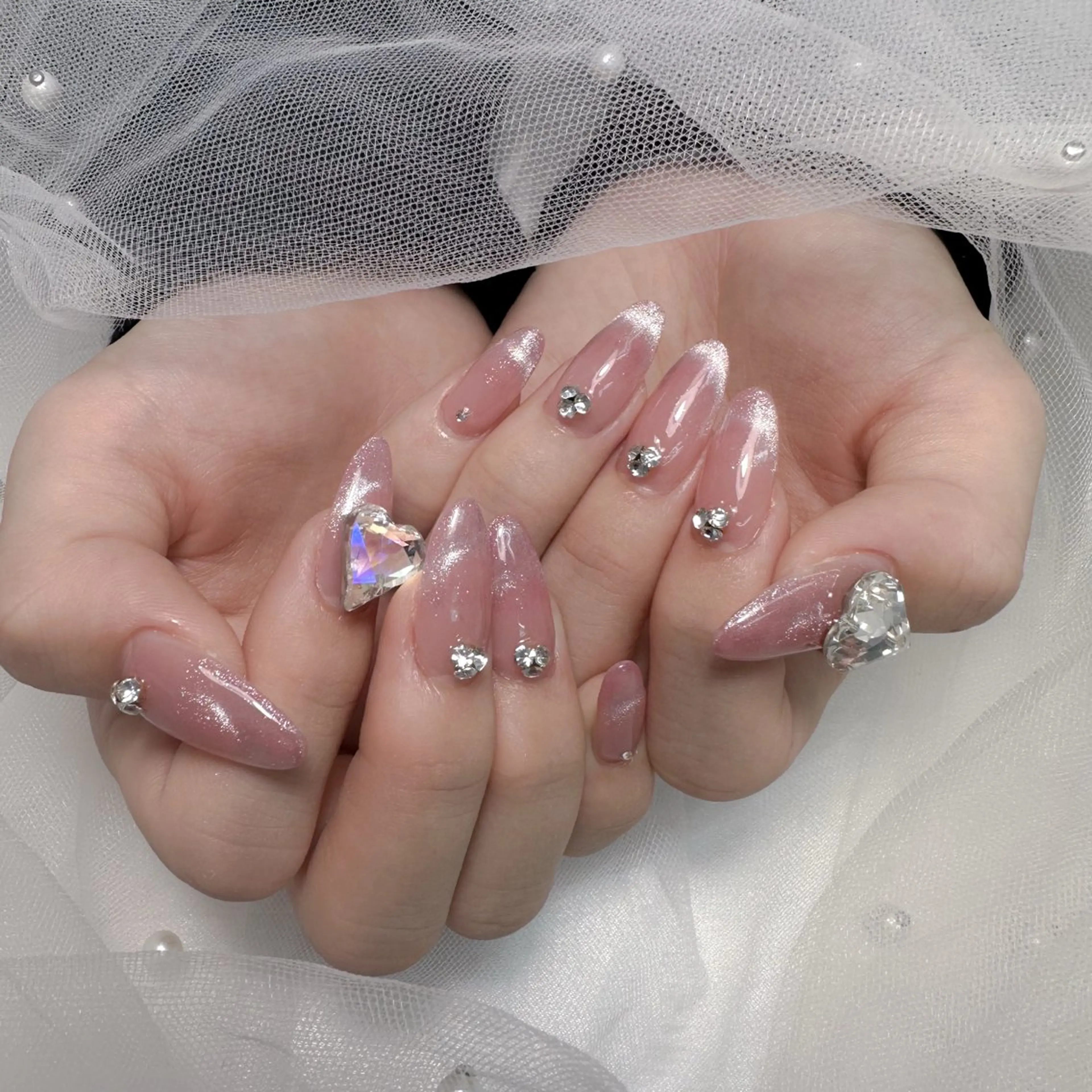 ネイル フレンチネイル マグネットネイル マグネットフレンチ ハンドネイル Manamǐ 個性派のネイルデザイン