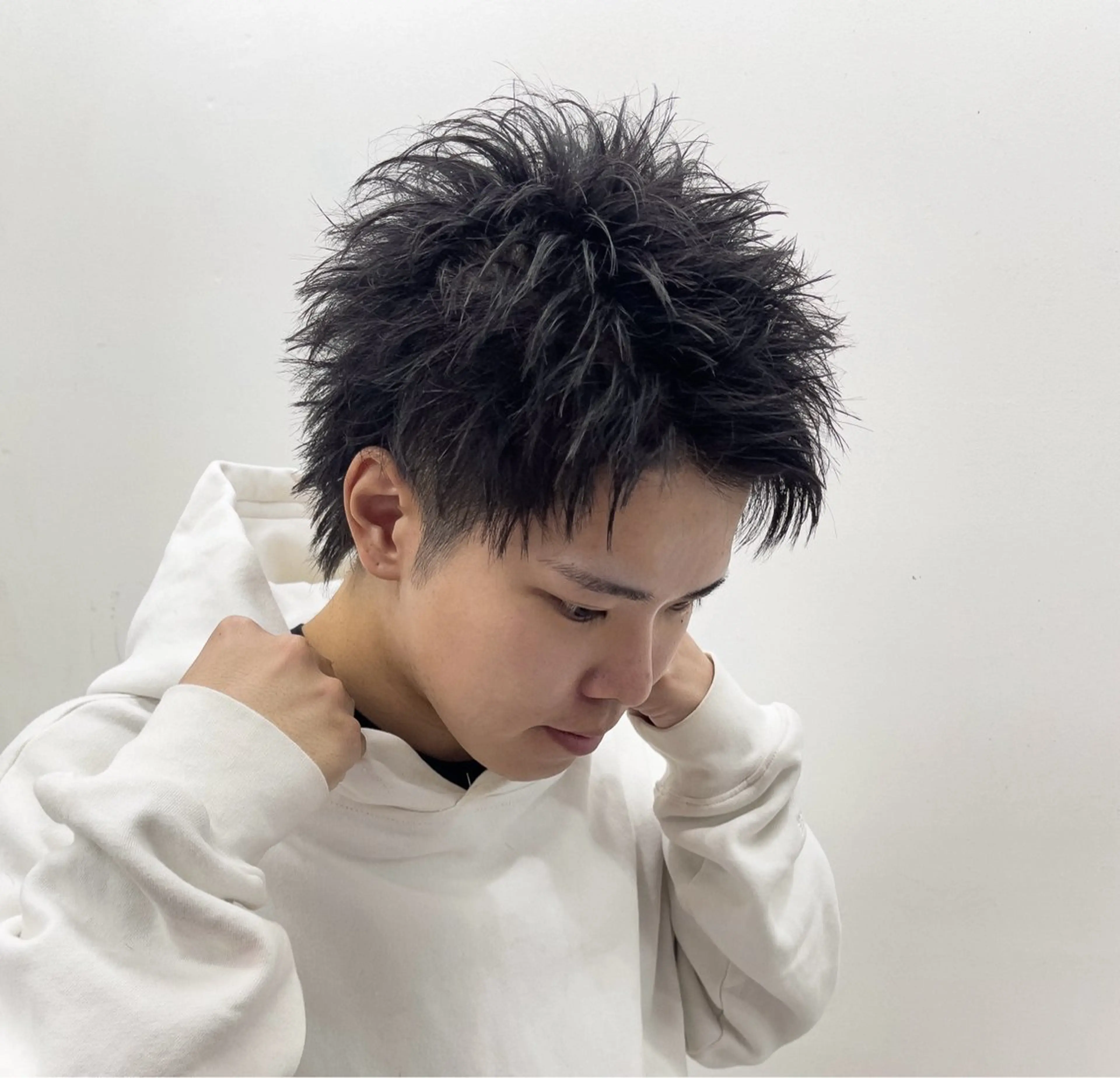 ショート メンズ カット 森本裕/オーナー/ スパイラルパーマのヘアスタイル