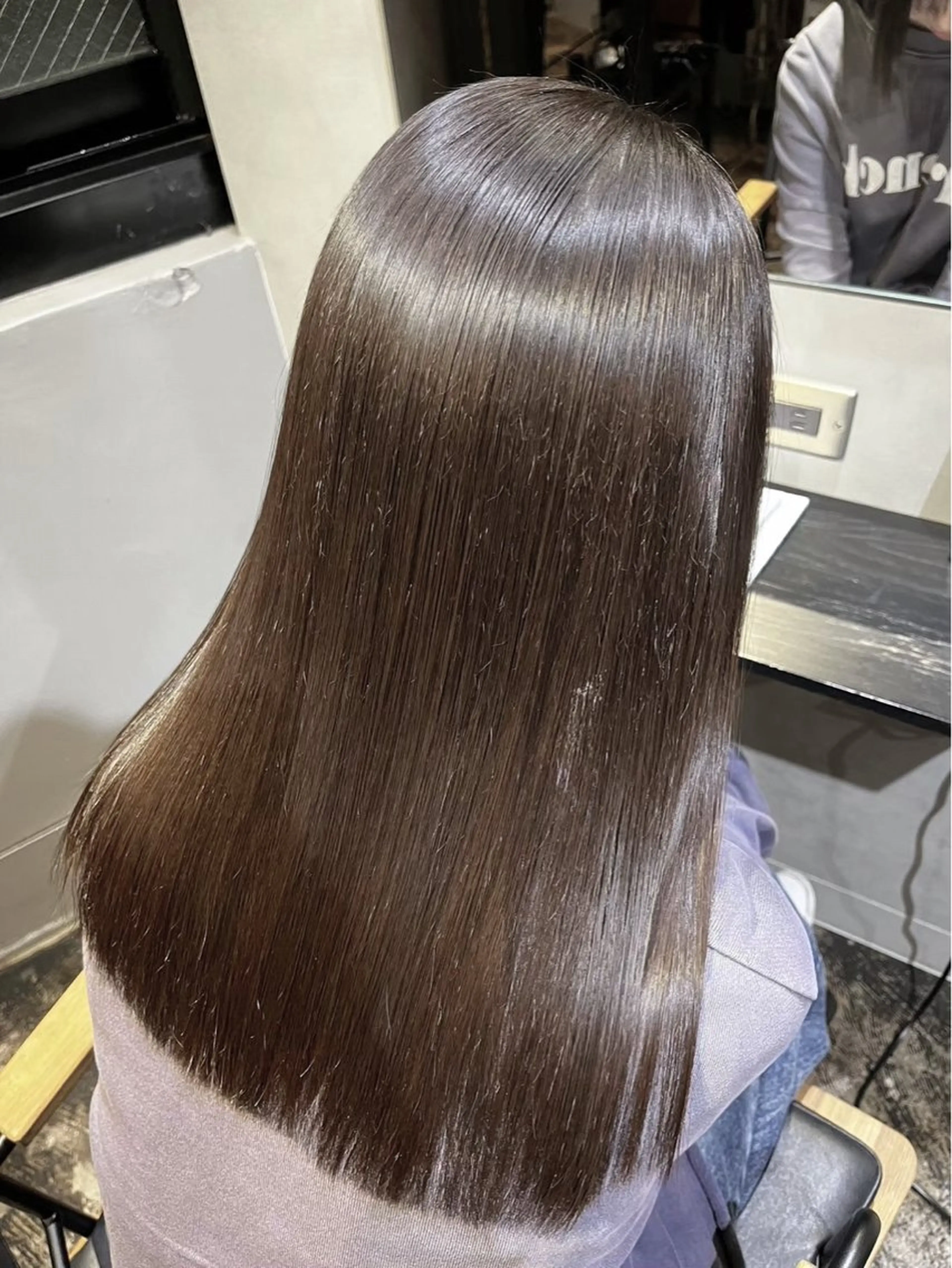 ロング 縮毛矯正 トリートメント ハイトーン/韓国風/ 艶髪/吉祥寺のヘアスタイル