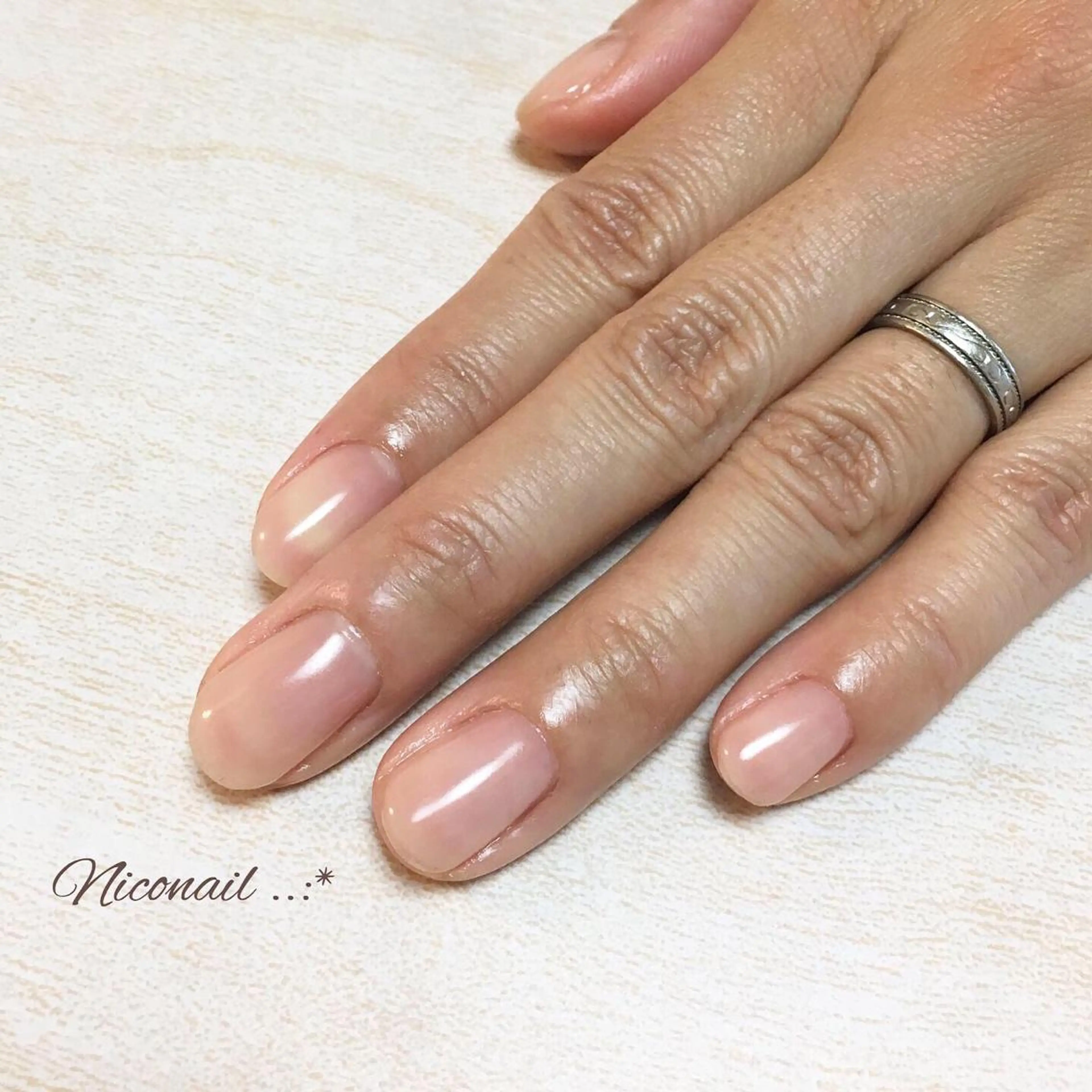 ショート ネイル クリアネイル ジェルネイル Niconail ☆ 仙川/ Aiのネイルデザイン