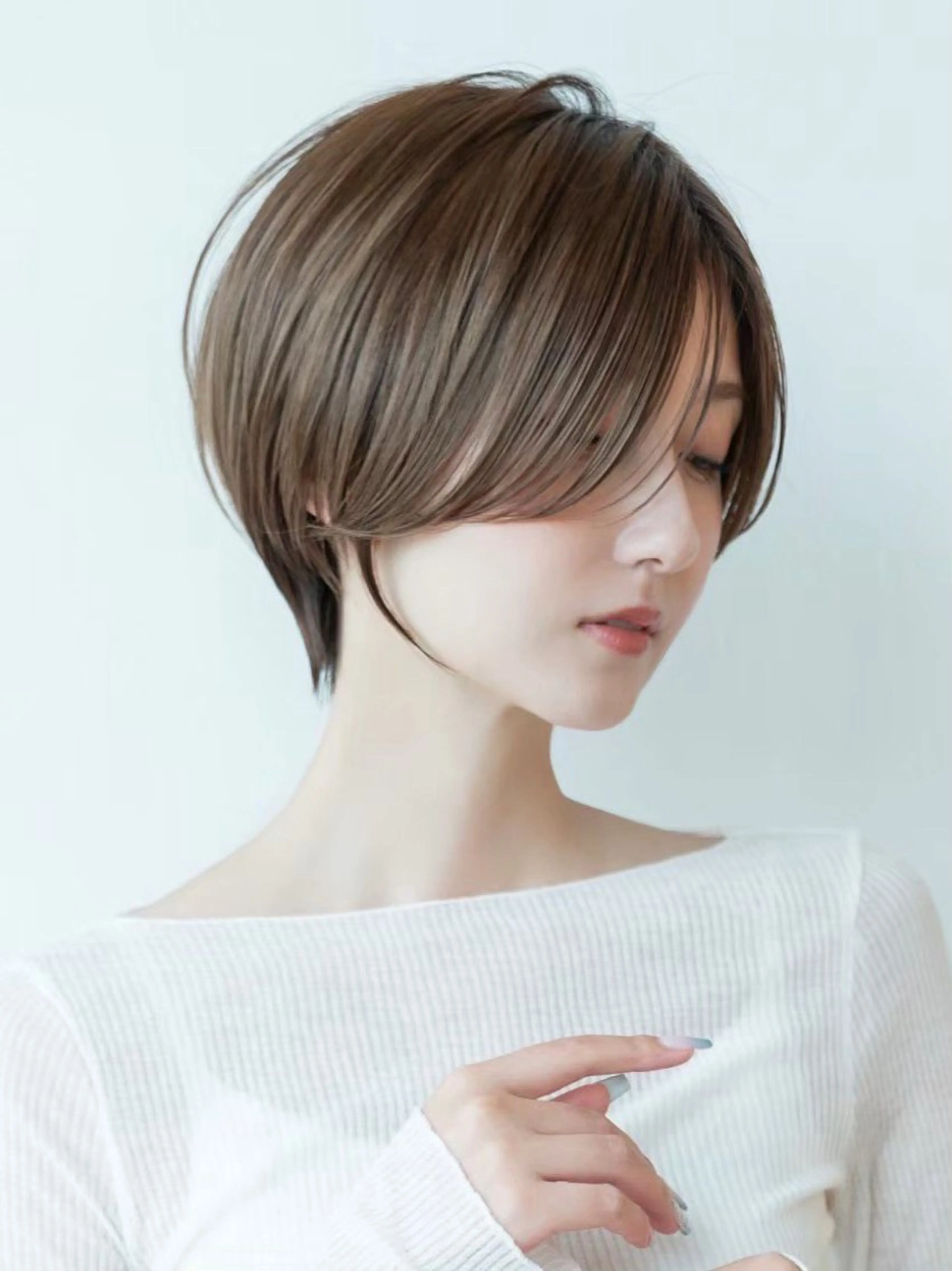 ショート カット ヘアカラー 縮毛矯正 トリートメント 田中航平/渋谷ボブ/ レイヤーボブのヘアスタイル