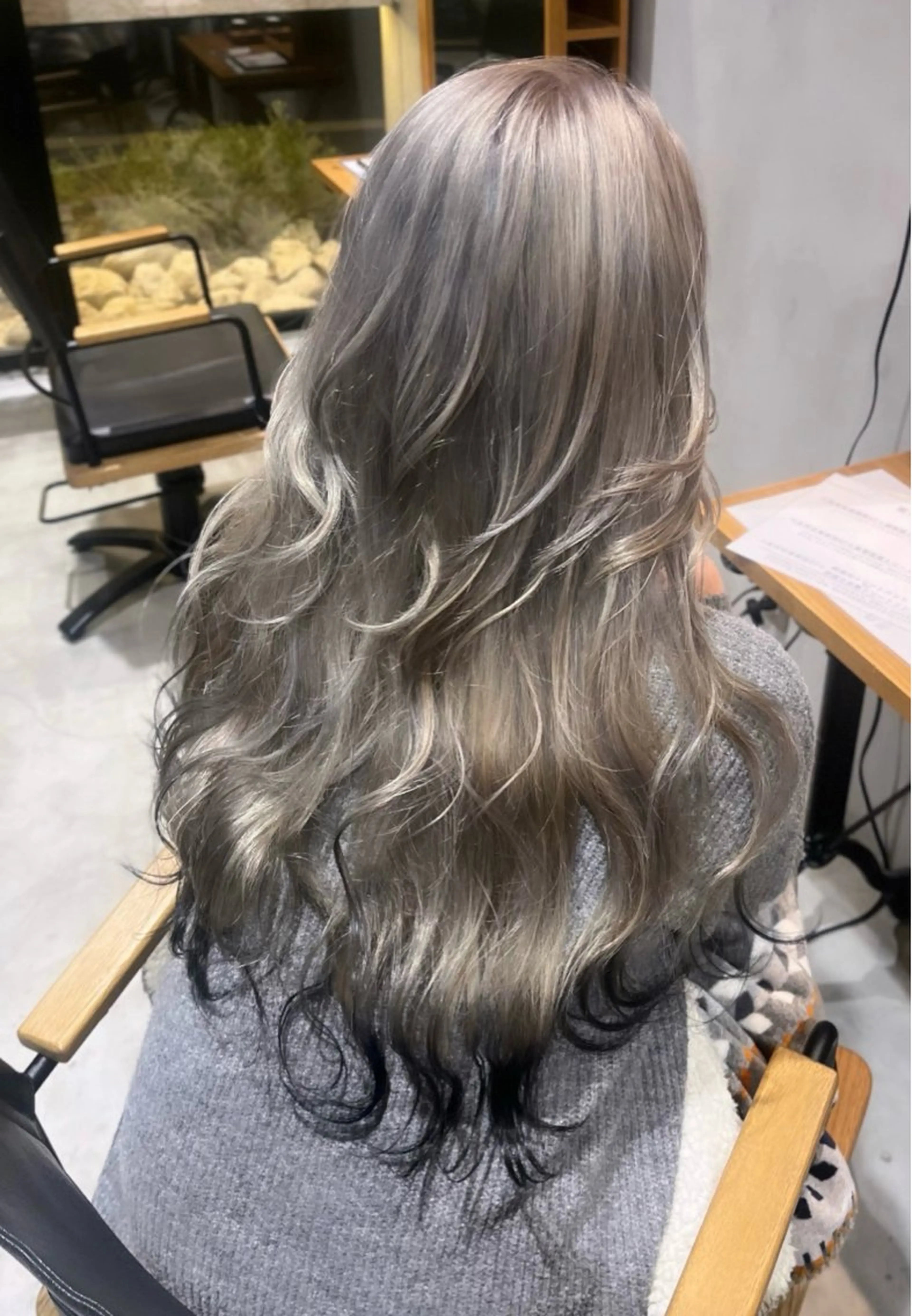 ロング カラー 黒髪 カット ヘアカラー トリートメント haruka ♡レイヤー/透明感のヘアスタイル