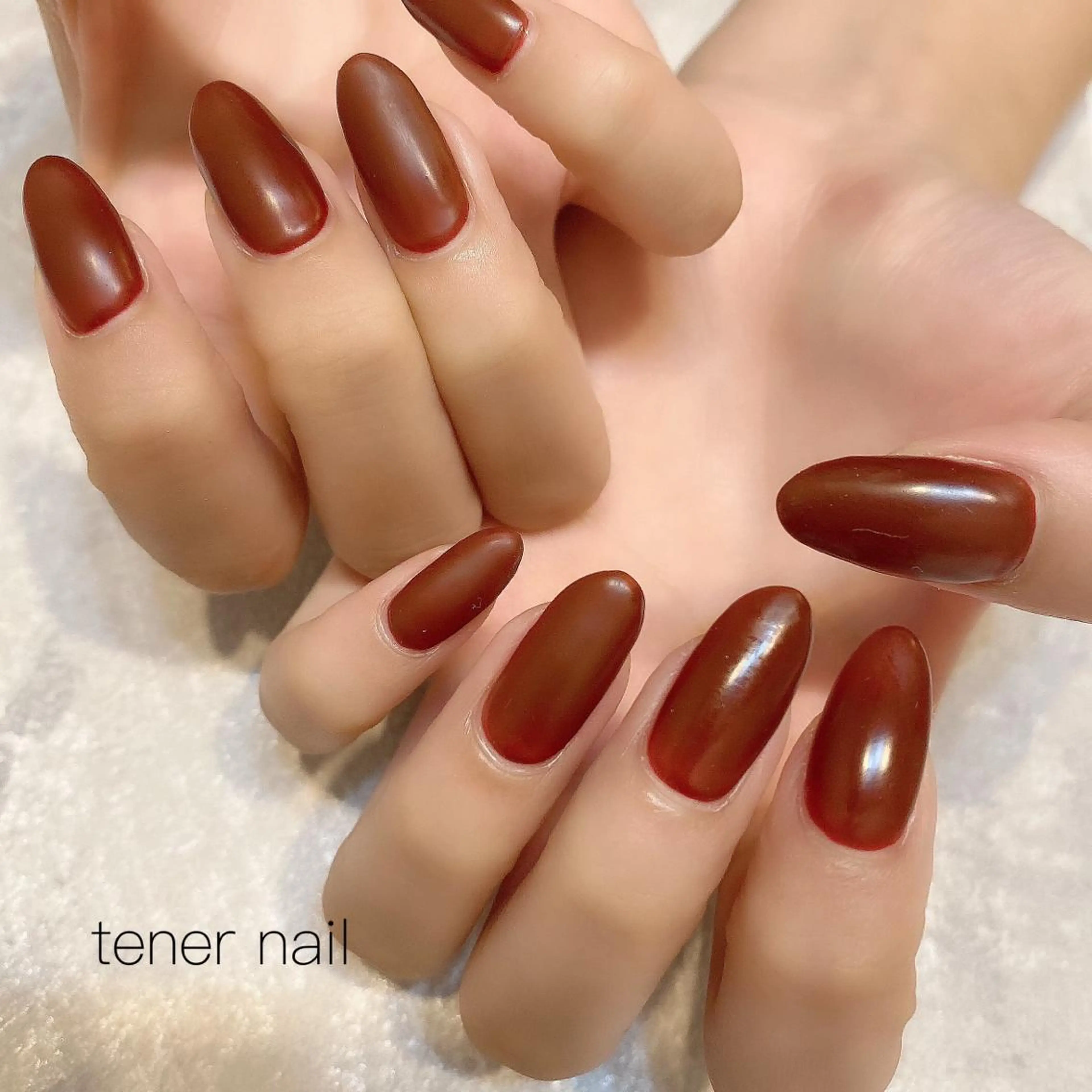 ネイル ボルドー マットネイル テネルネイル tener nailのネイルデザイン