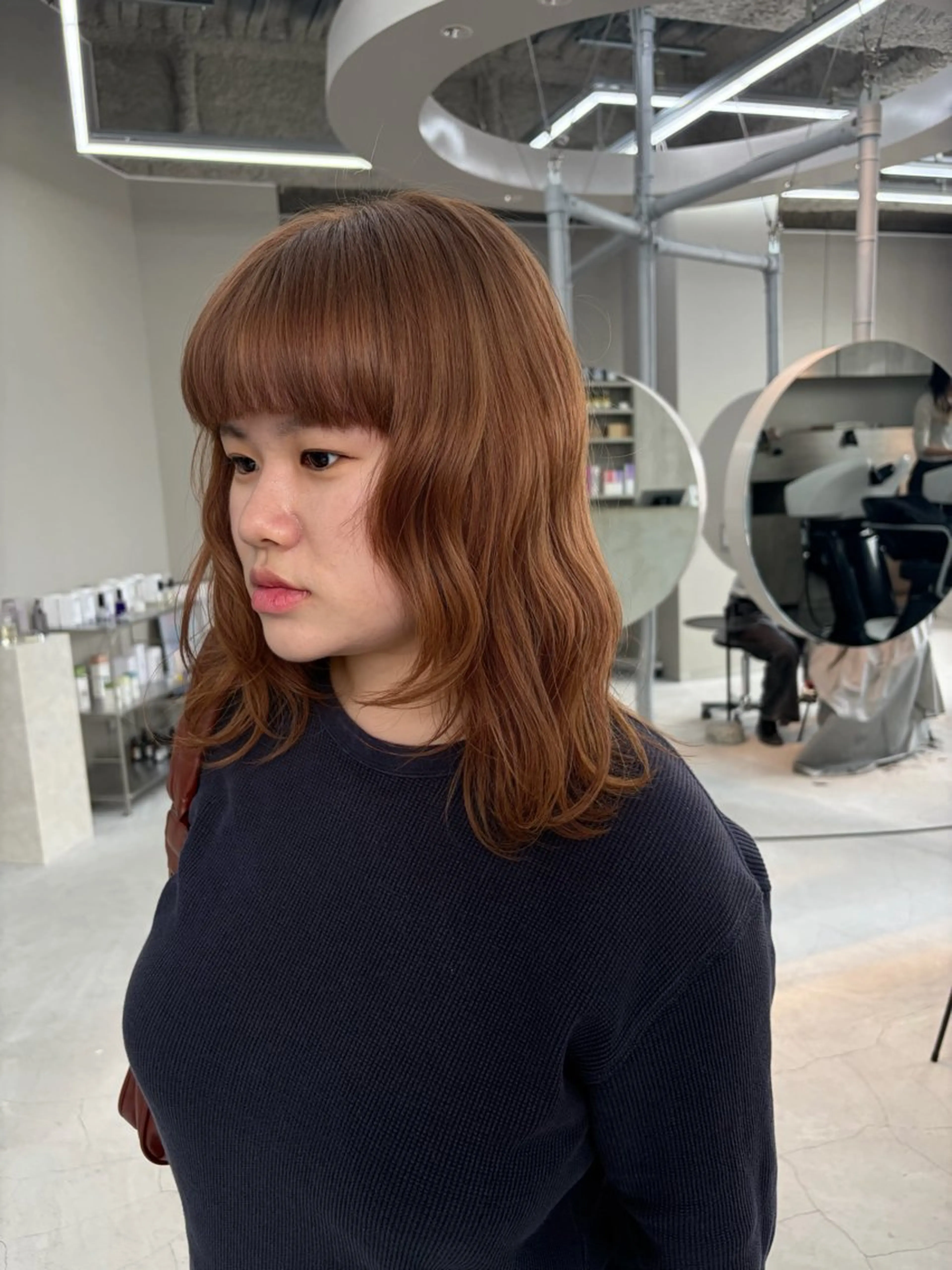 ロング ヘアカラー kurune chikaのヘアスタイル