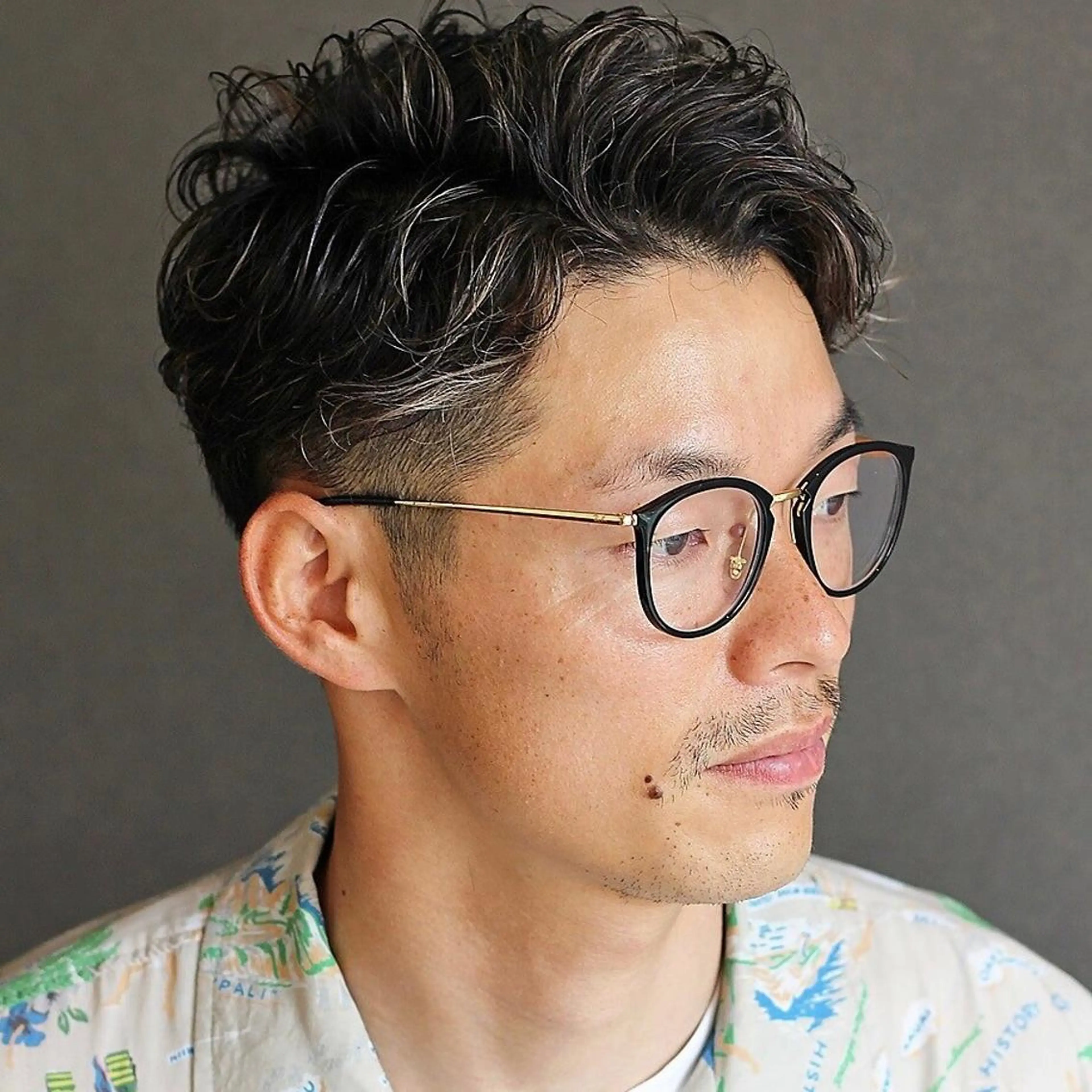 メンズ メンズメッシュ メンズパーマ ツーブロック 佐藤 純のヘアスタイル