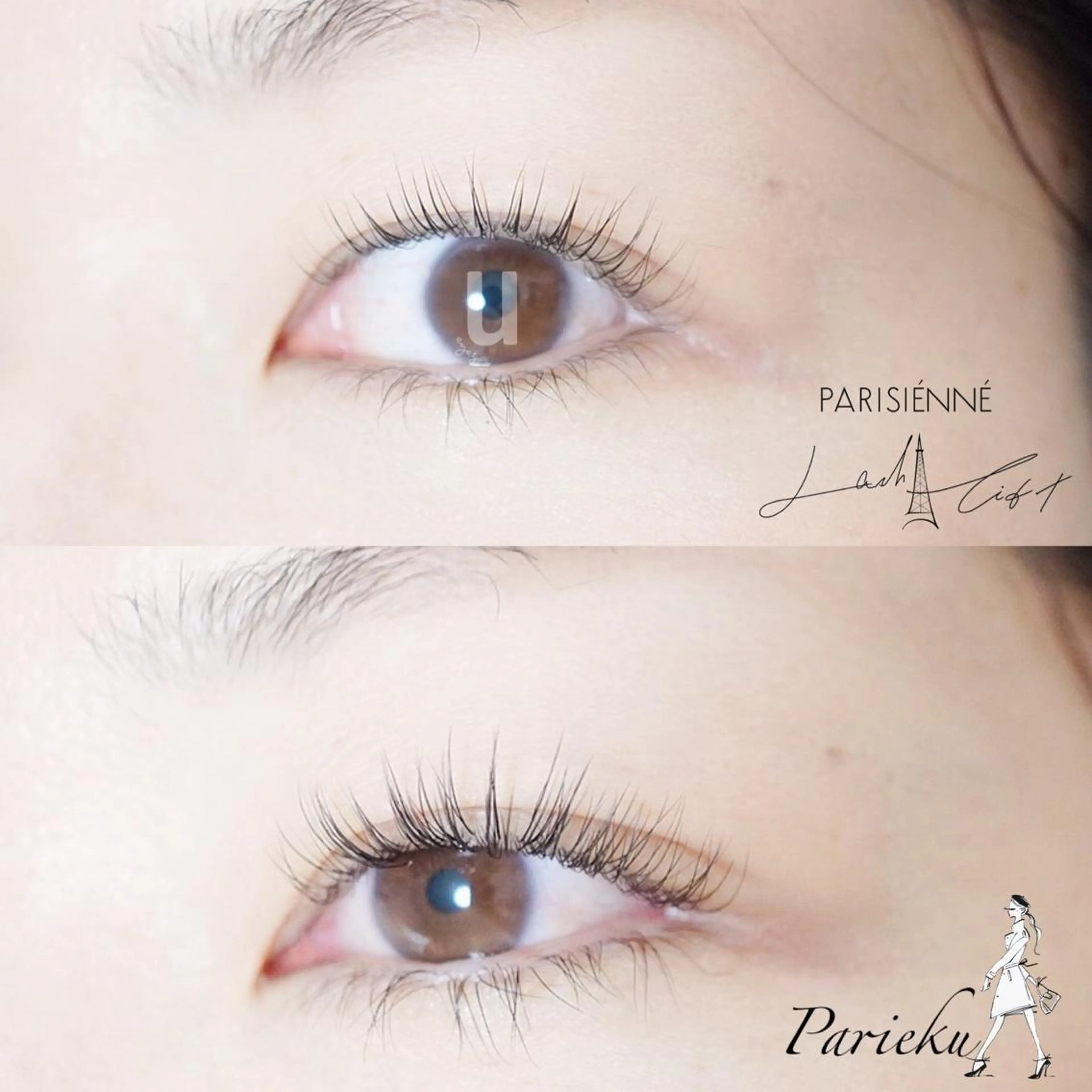 マツエク・マツパ パリジェンヌラッシュリフト u eyesのマツエク・マツパデザイン