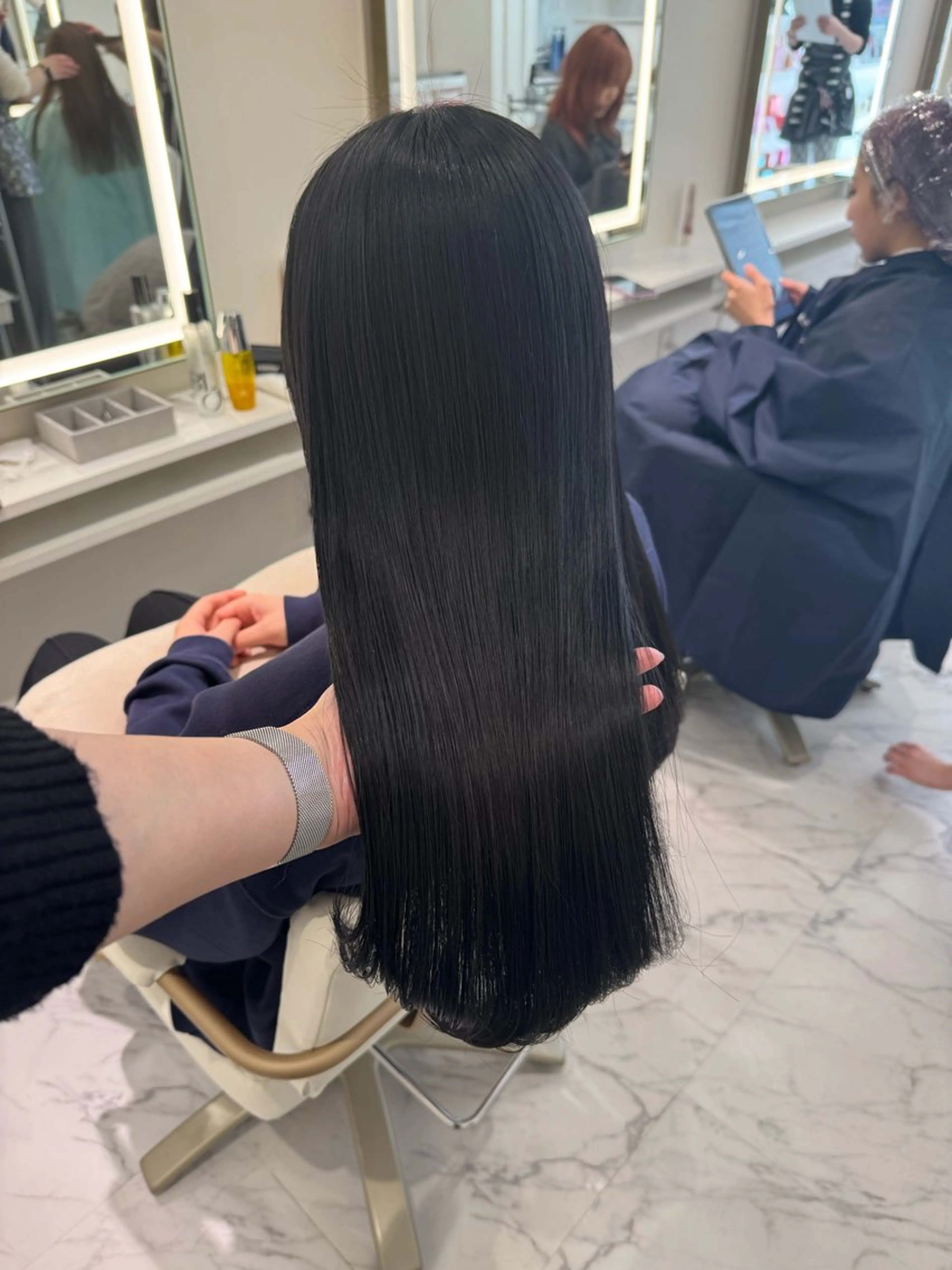 ロング カラー ヘアカラー トリートメント ParveMix🍀 藤原愛未のヘアスタイル