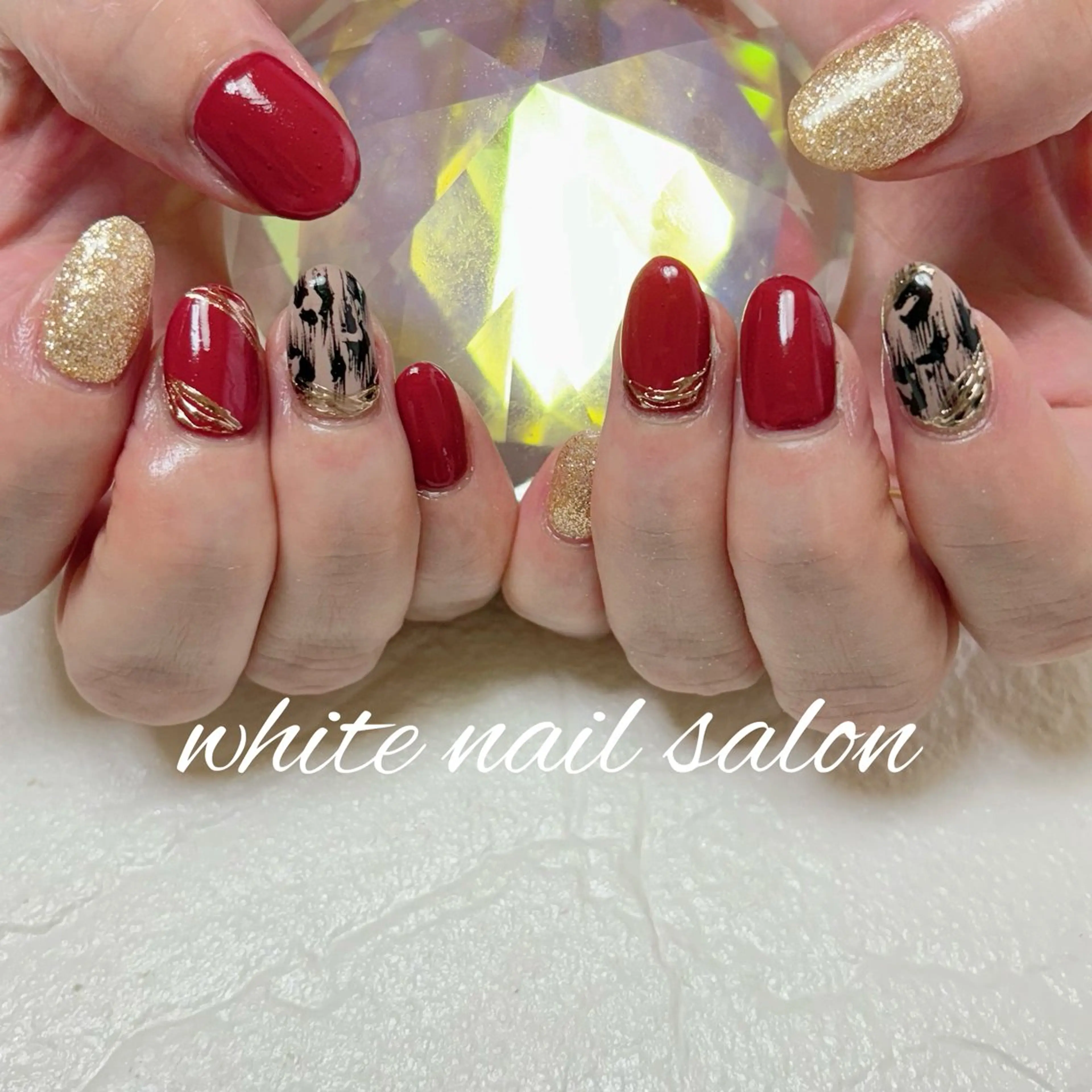 ネイル フットネイル ハンドネイル white nail salonのネイルデザイン