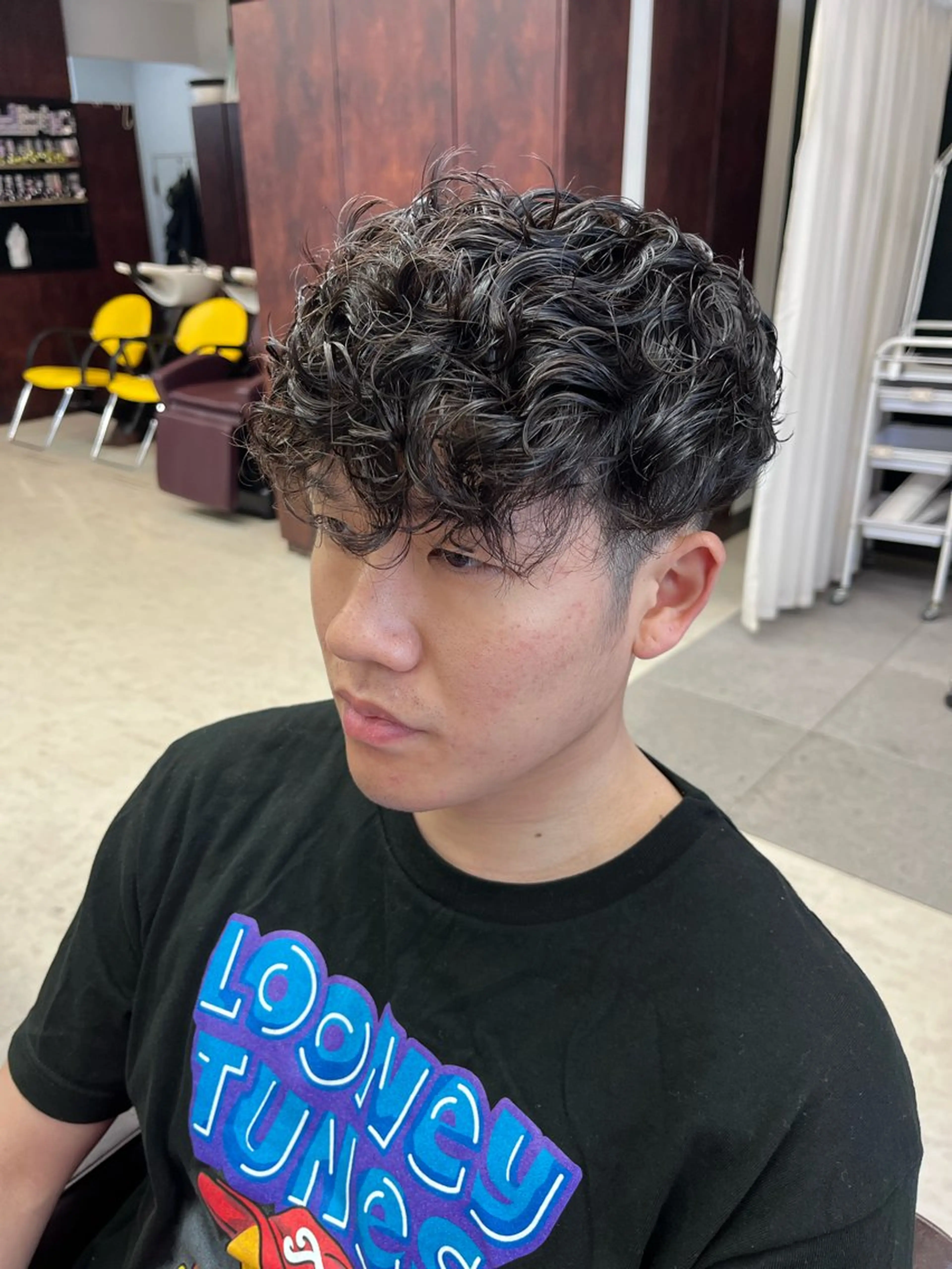 ショート パーマ メンズ カット パーマ 小島 凜のヘアスタイル