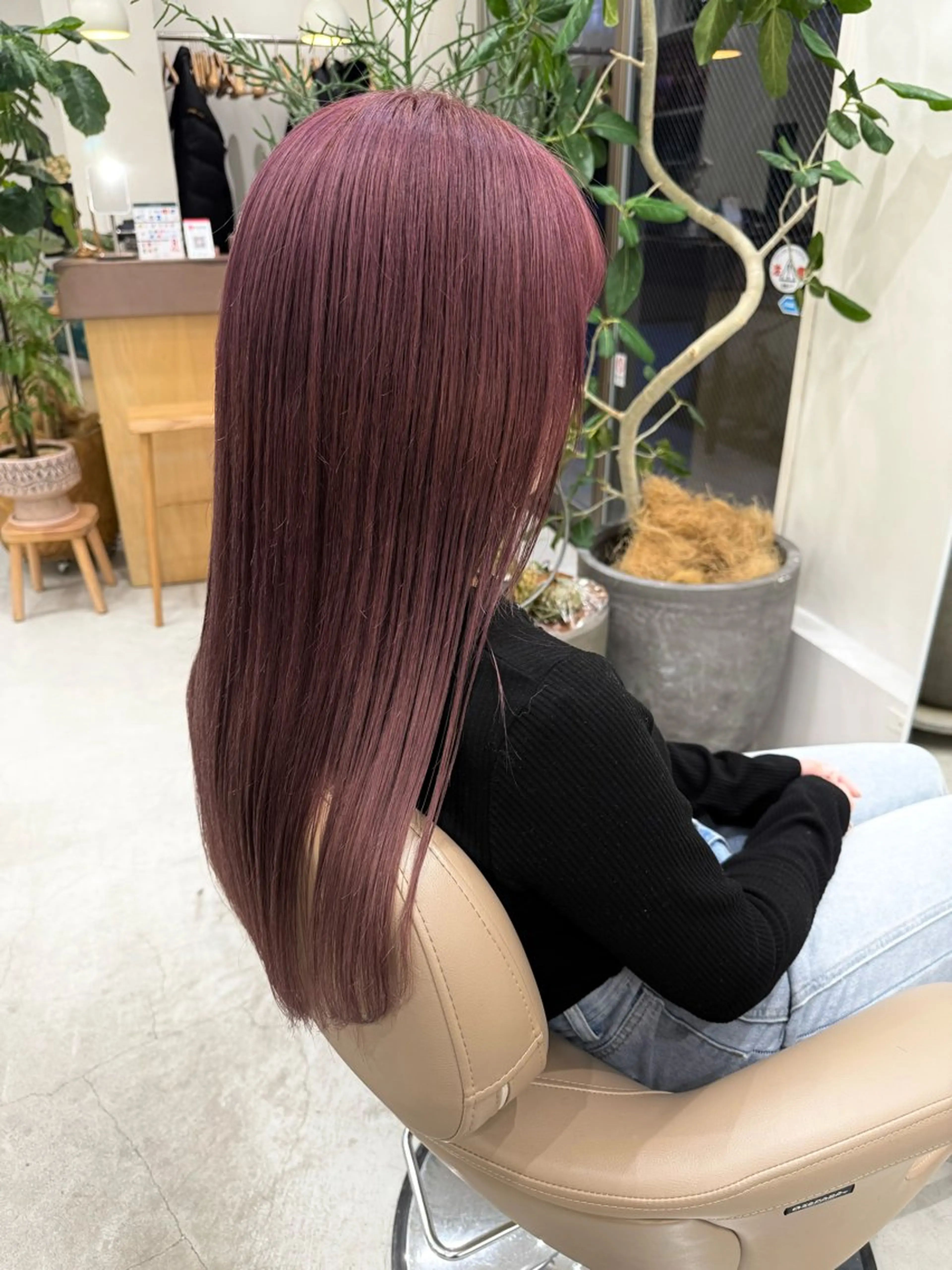 ロング カラー 💛🤍U too e’s 鎌倉🧸のヘアスタイル