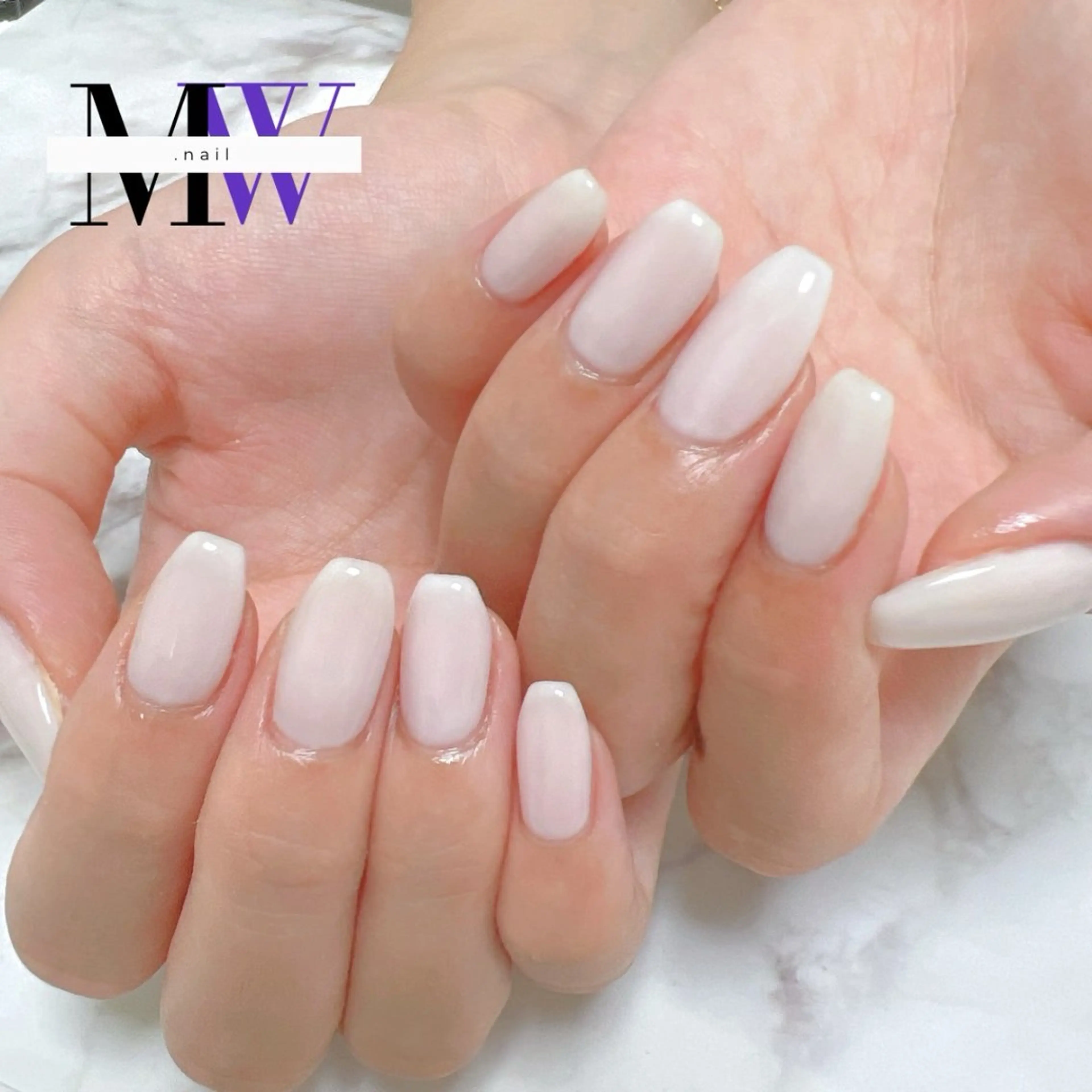 ネイル ワンカラーネイル ハンドネイル MW .nailのネイルデザイン