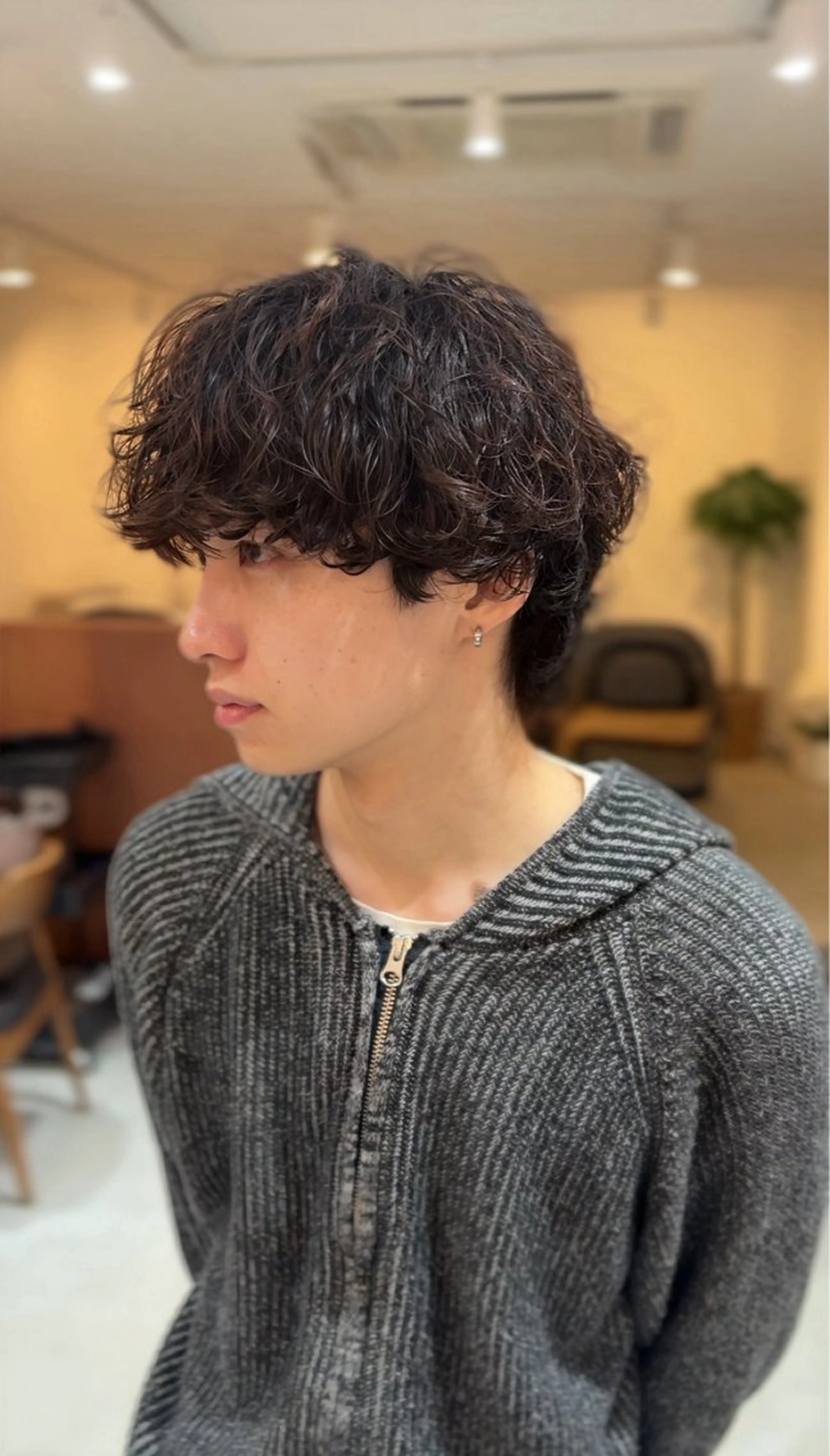 ショート パーマ メンズ メンズパーマ カット 垢抜けメンズカット/ 毛流れパーマ/ユウトのヘアスタイル