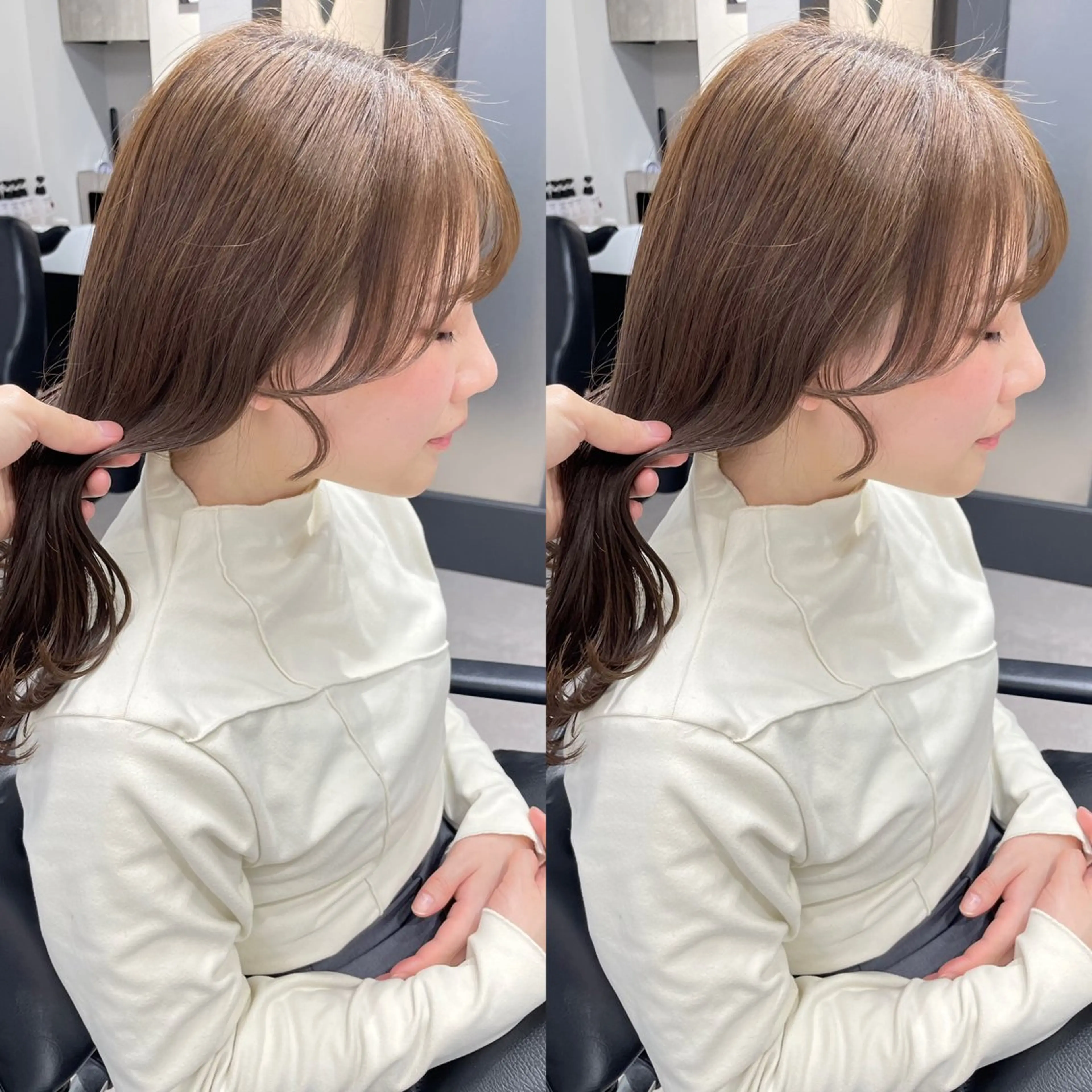 ロング カラー カット 髪質改善will hairdesignのヘアスタイル
