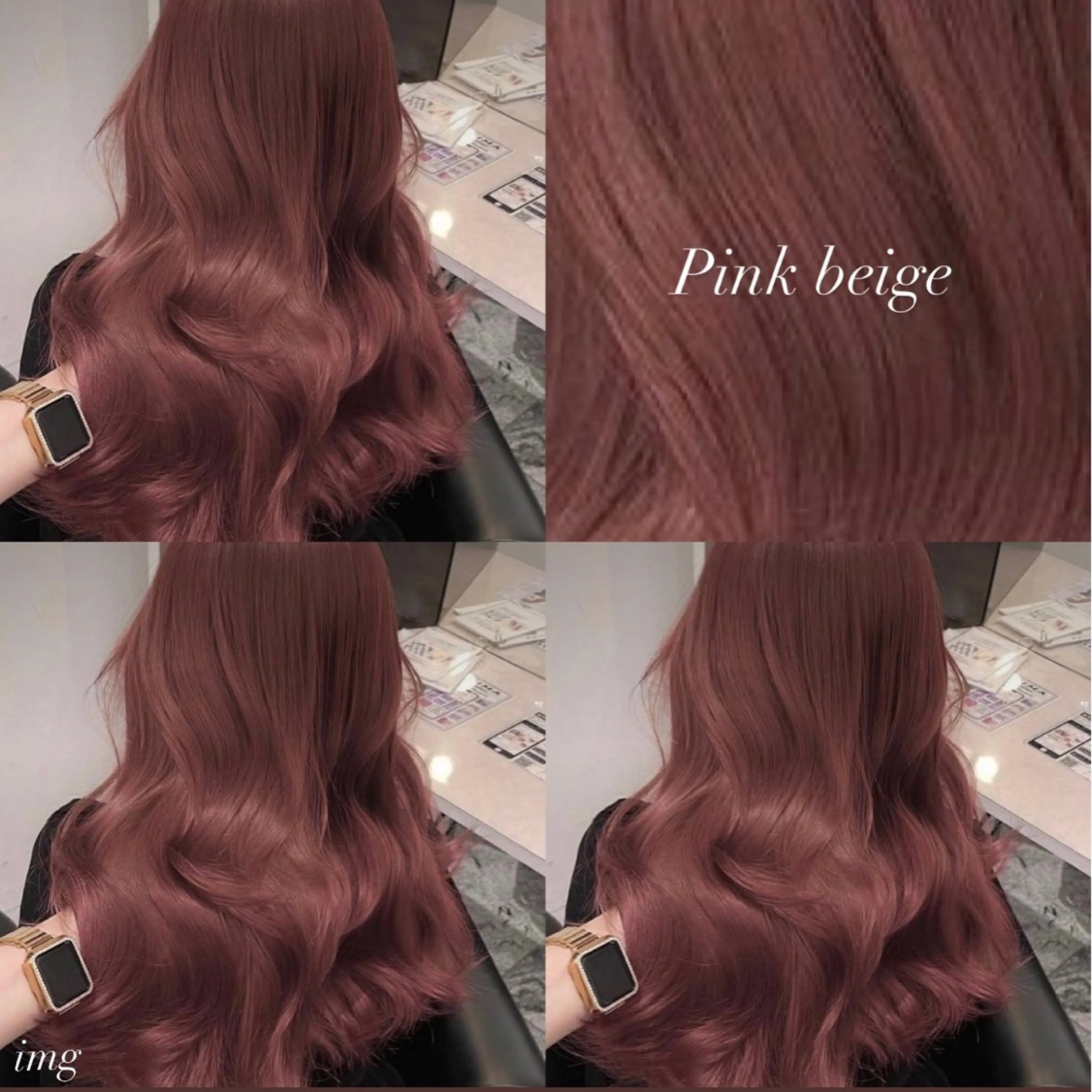 セミロング カラー アレンジ/暖色カラー /艶髪/かずな💓のヘアスタイル