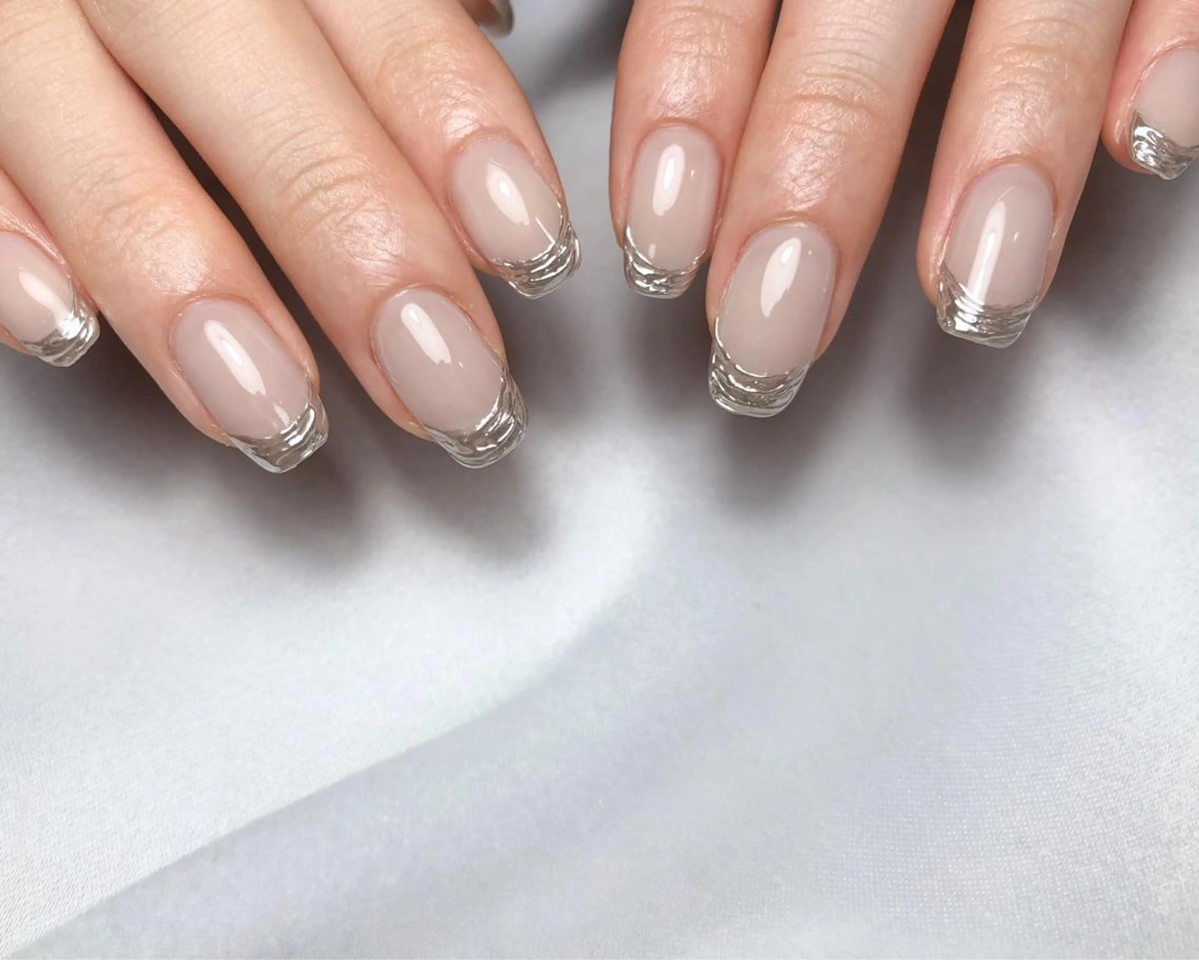 ネイル ミラーネイル ハンドネイル nail heron所属・saki_ nail heronのネイルデザイン