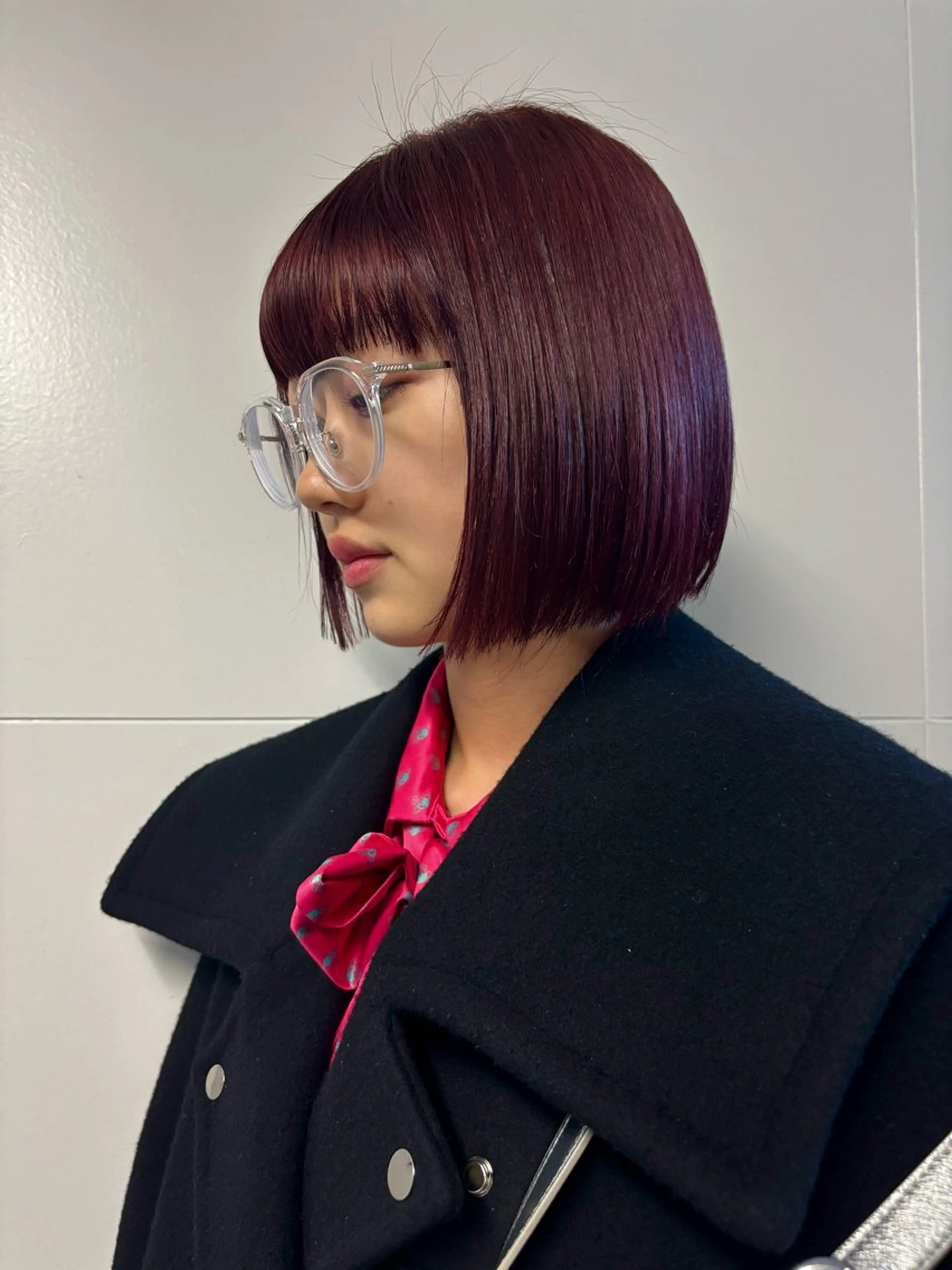 カラー レイヤーボブ🎵 ブリーチ/りりのヘアスタイル