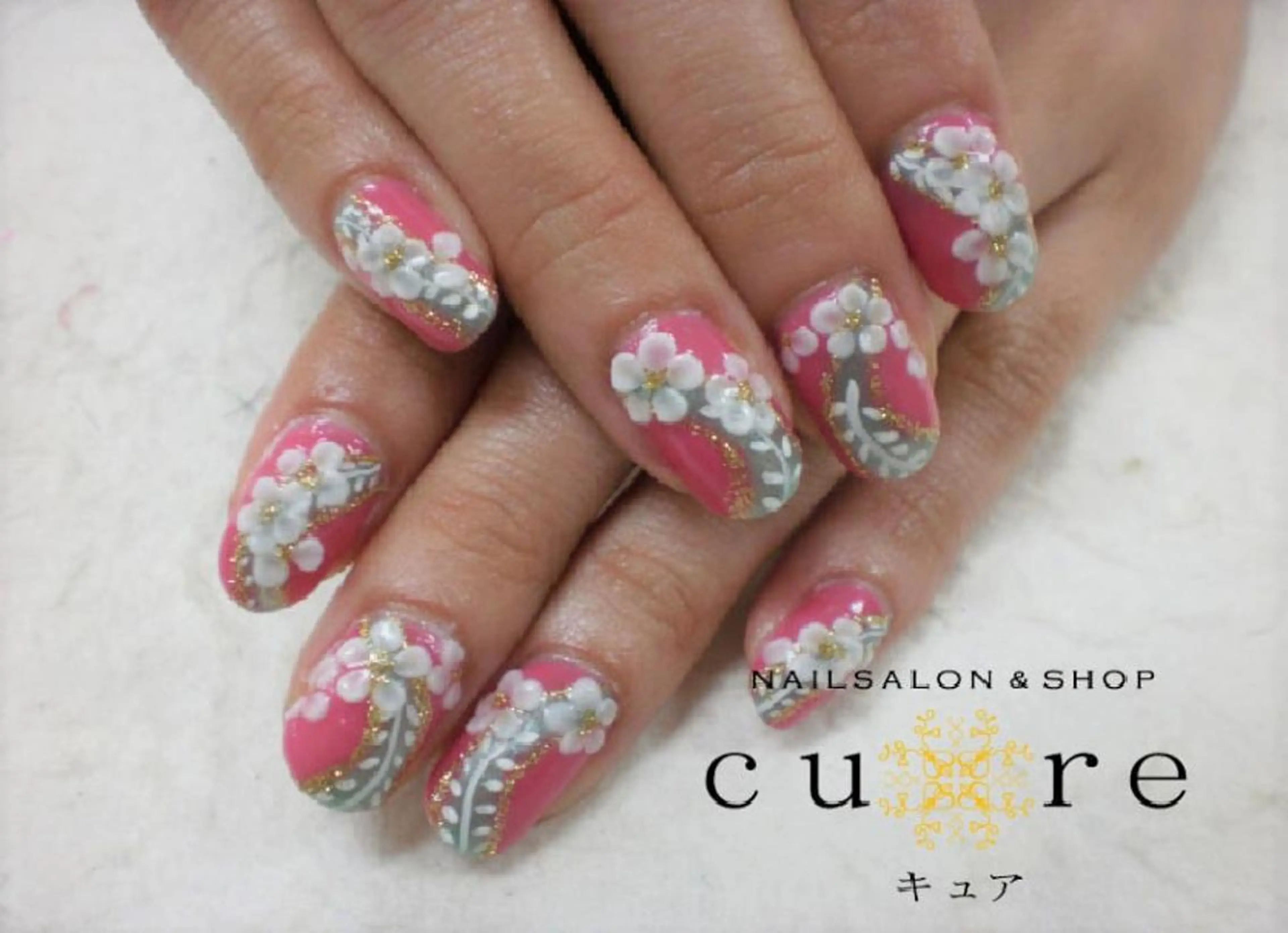 ミディアム ネイル ネイルサロン Cureのネイルデザイン