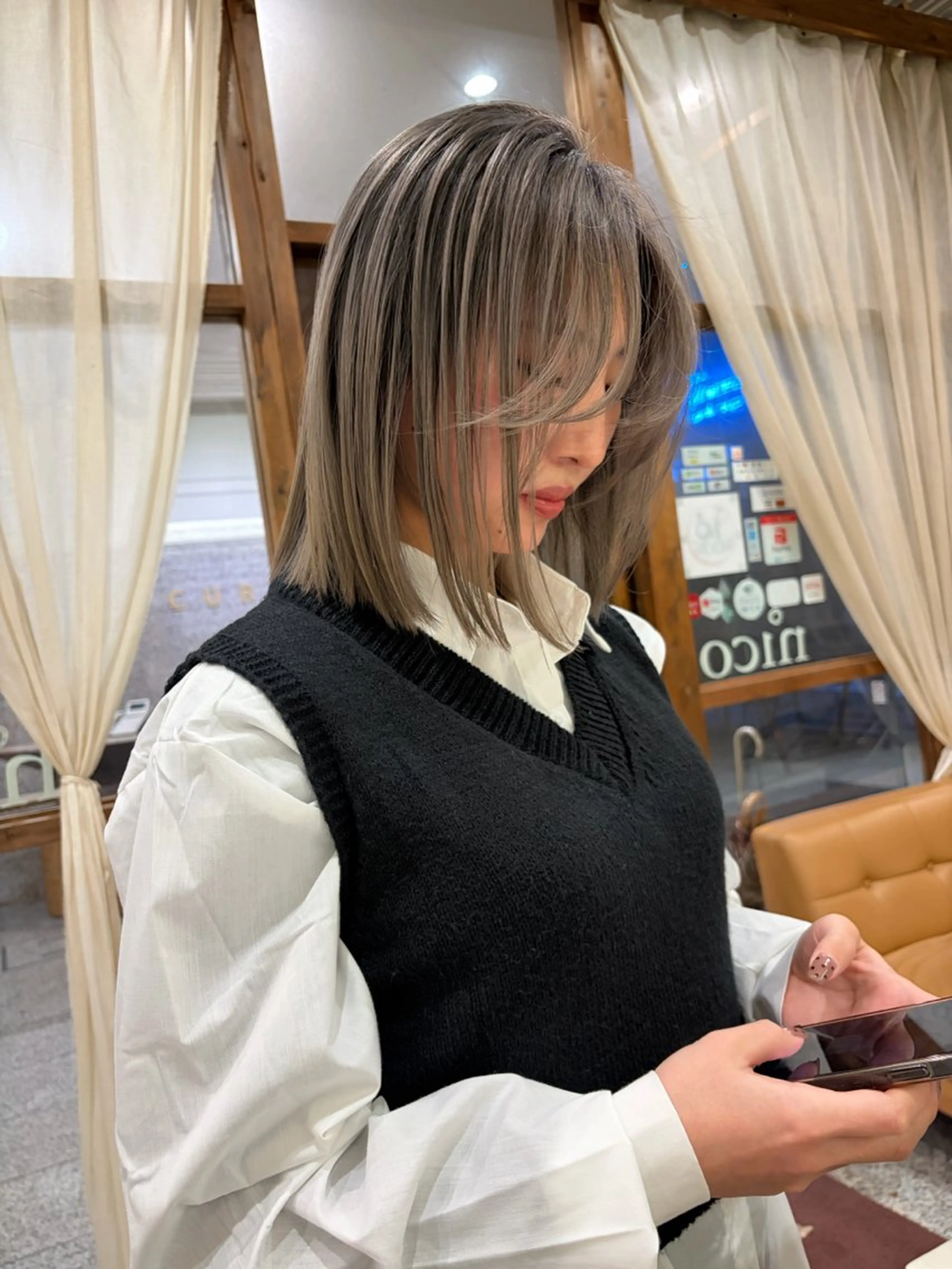 カラー バレイヤージュ KANNA🩵 /nico心斎橋のヘアスタイル