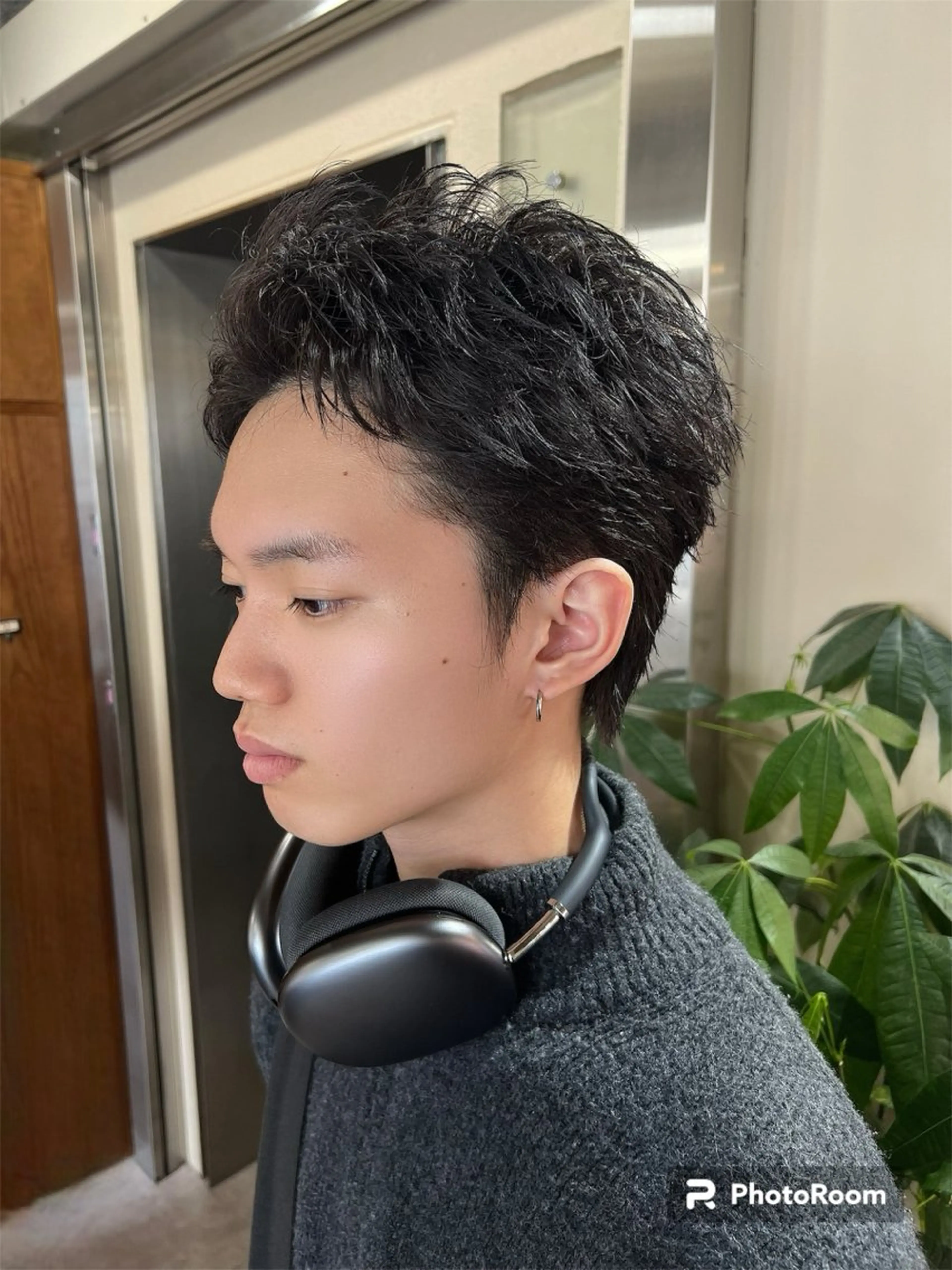 ショート メンズ メンズ職人/センター パート/富沢真斗のヘアスタイル