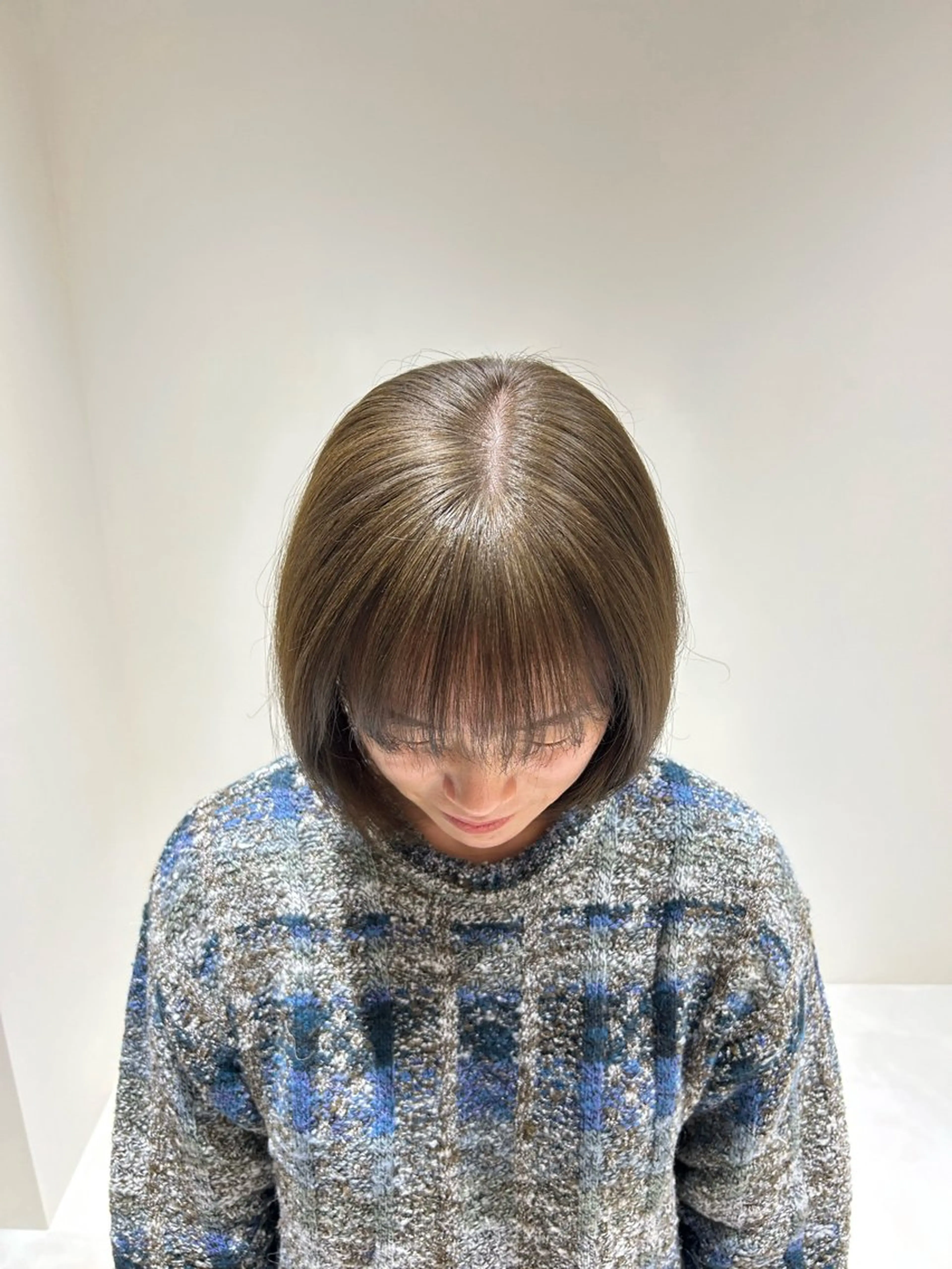 ミディアム 田中 樹奈のヘアスタイル