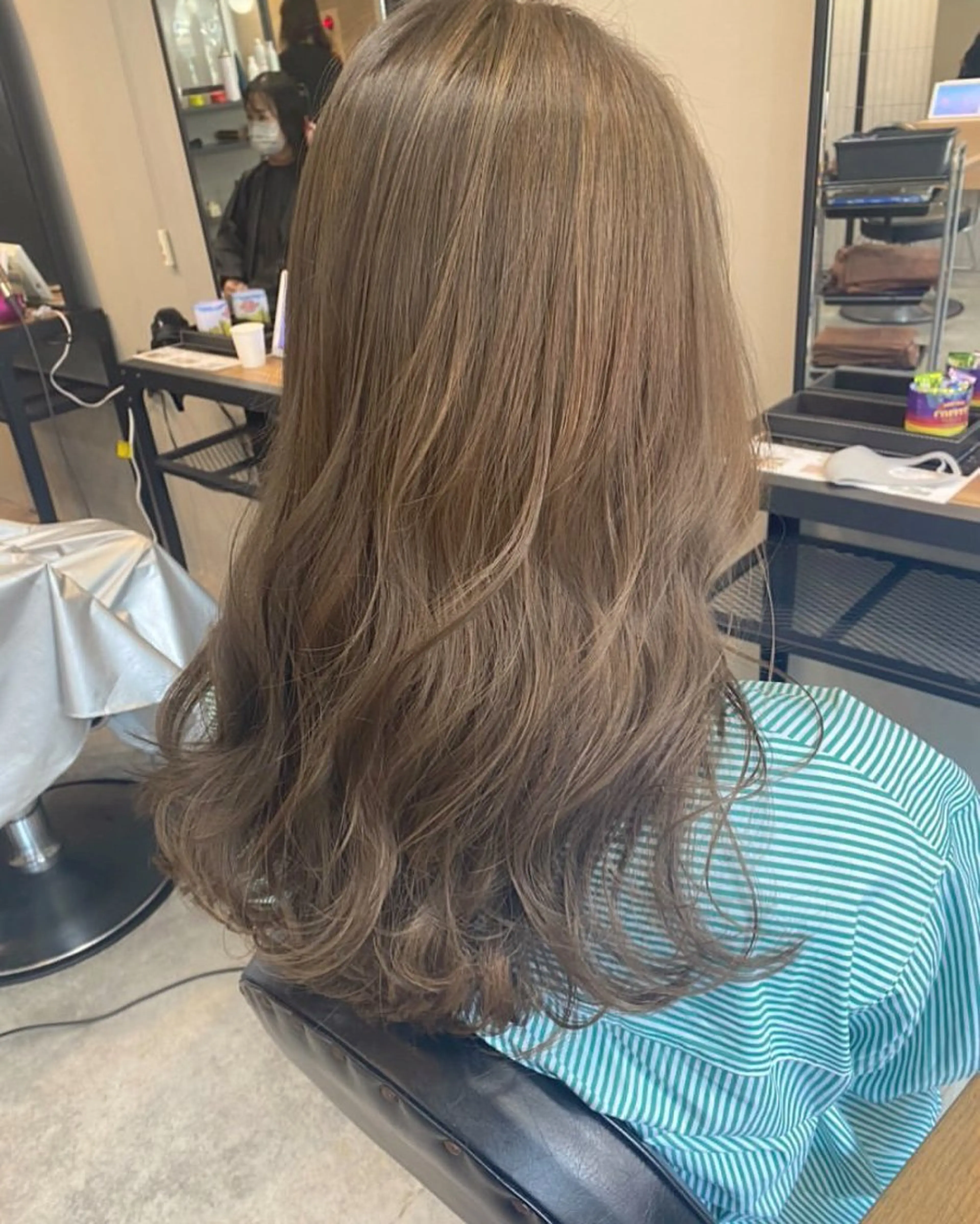 【ミニモ限定】✨叶えたい髪色はこれ🌈✨ブリーチを使わない透明感ダブルカラー🩷の写真