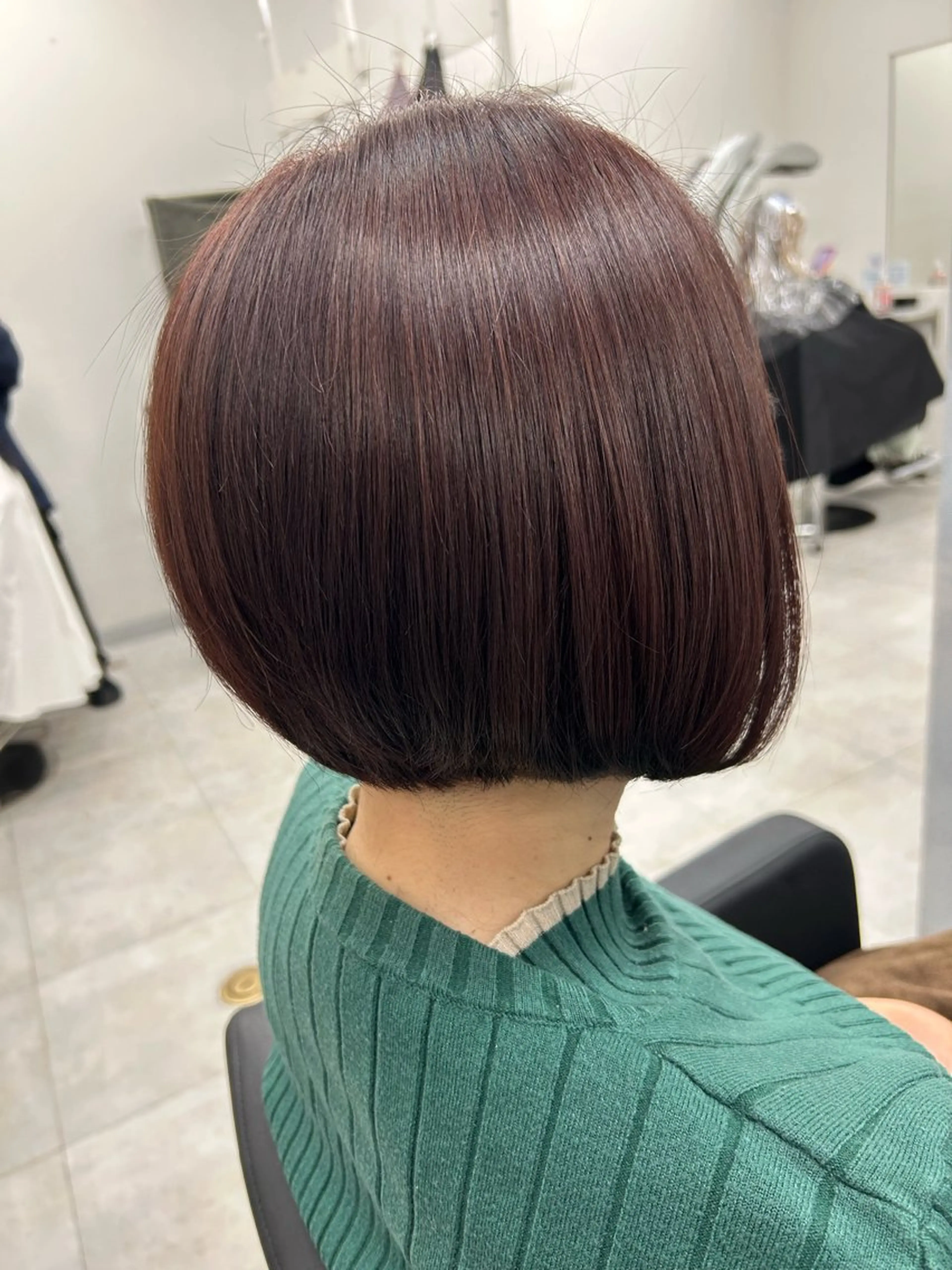 ミディアム カット ヘアカラー カットモデル急募🌈 技術責任者久保のヘアスタイル