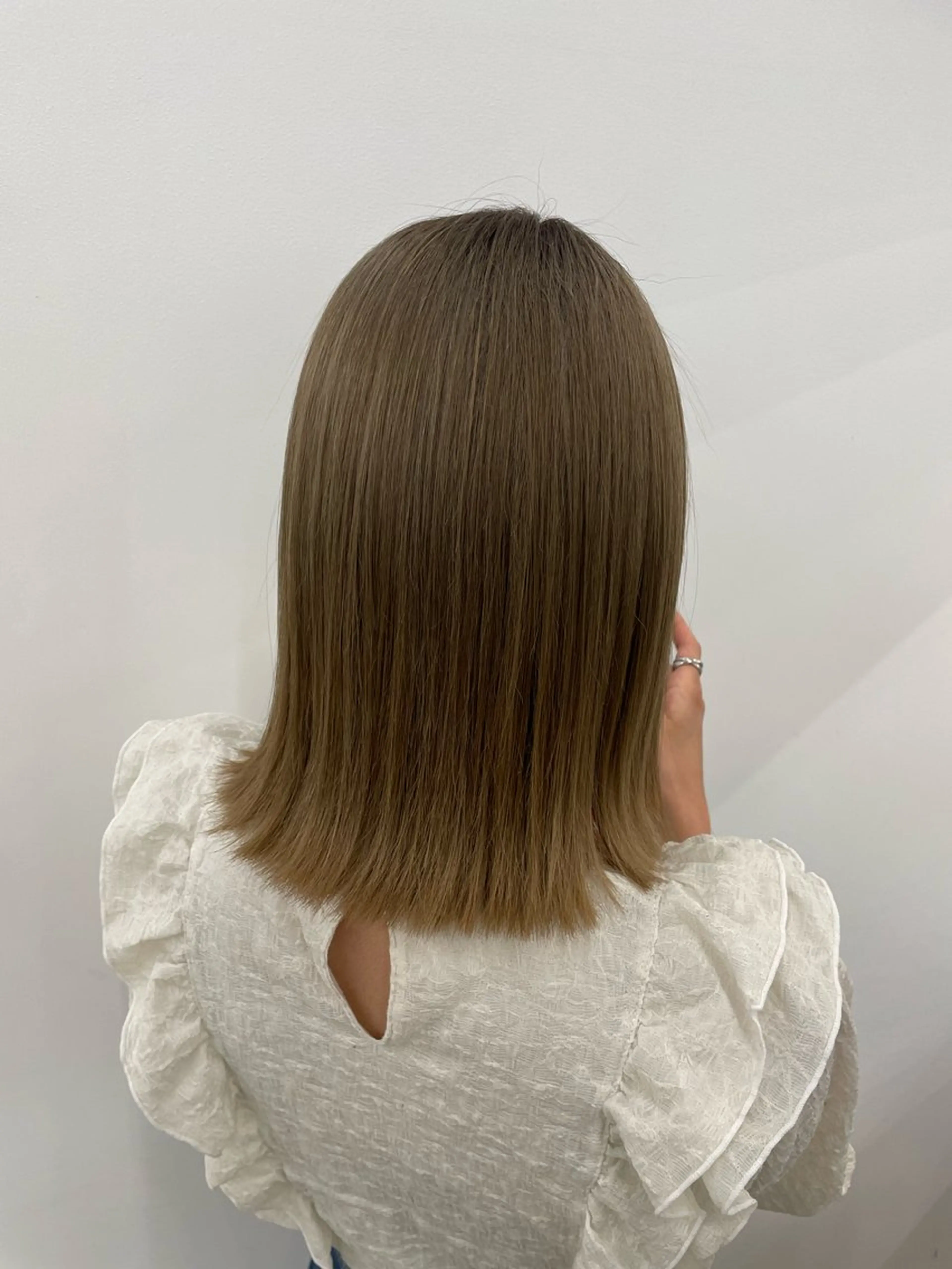 ミディアム 髪質改善/縮毛矯正/ 透明感🩵NANAのヘアスタイル