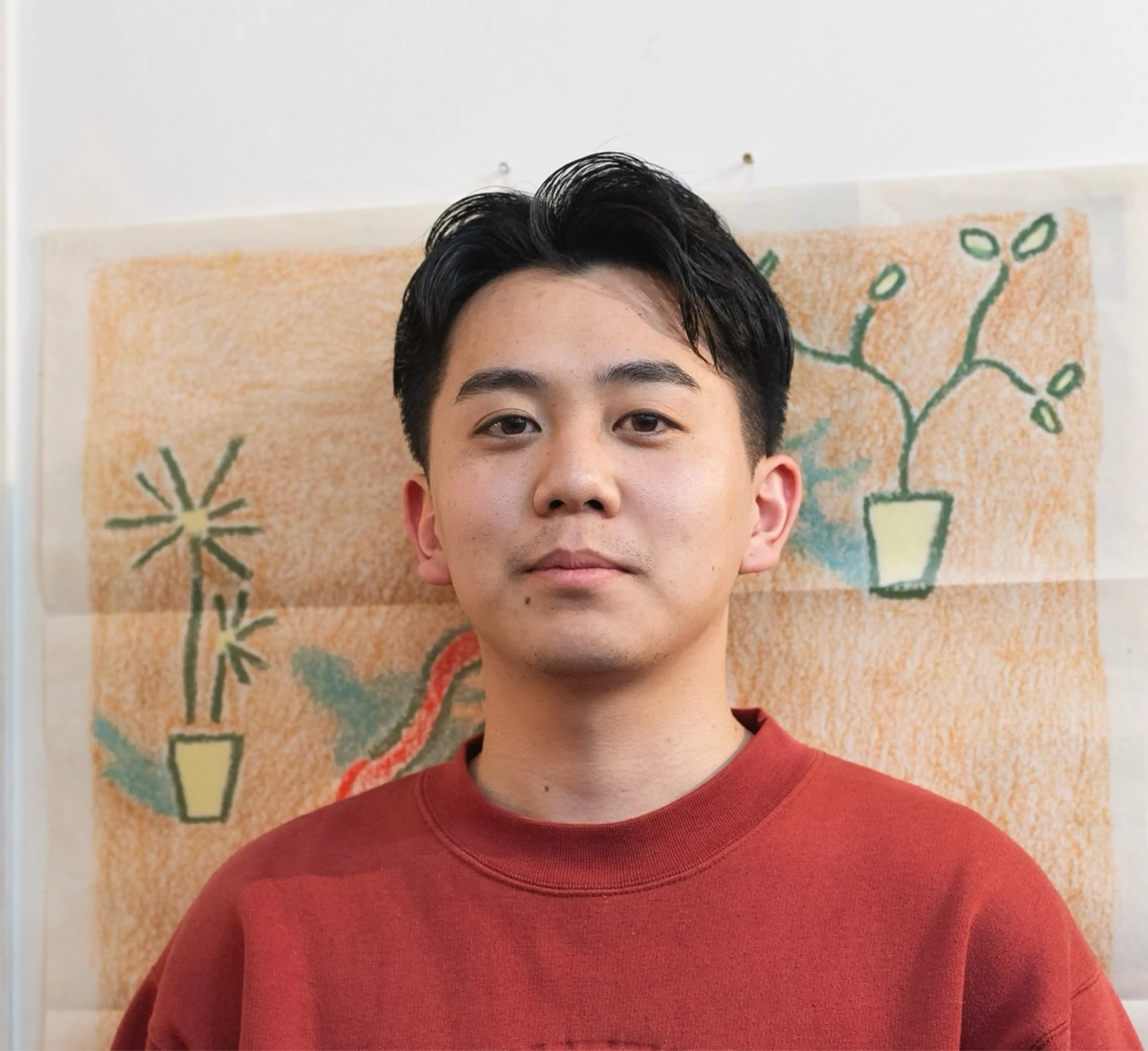 ショート カラー パーマ メンズ センターパート 🔗メンズサロン🔗 Kieのヘアスタイル