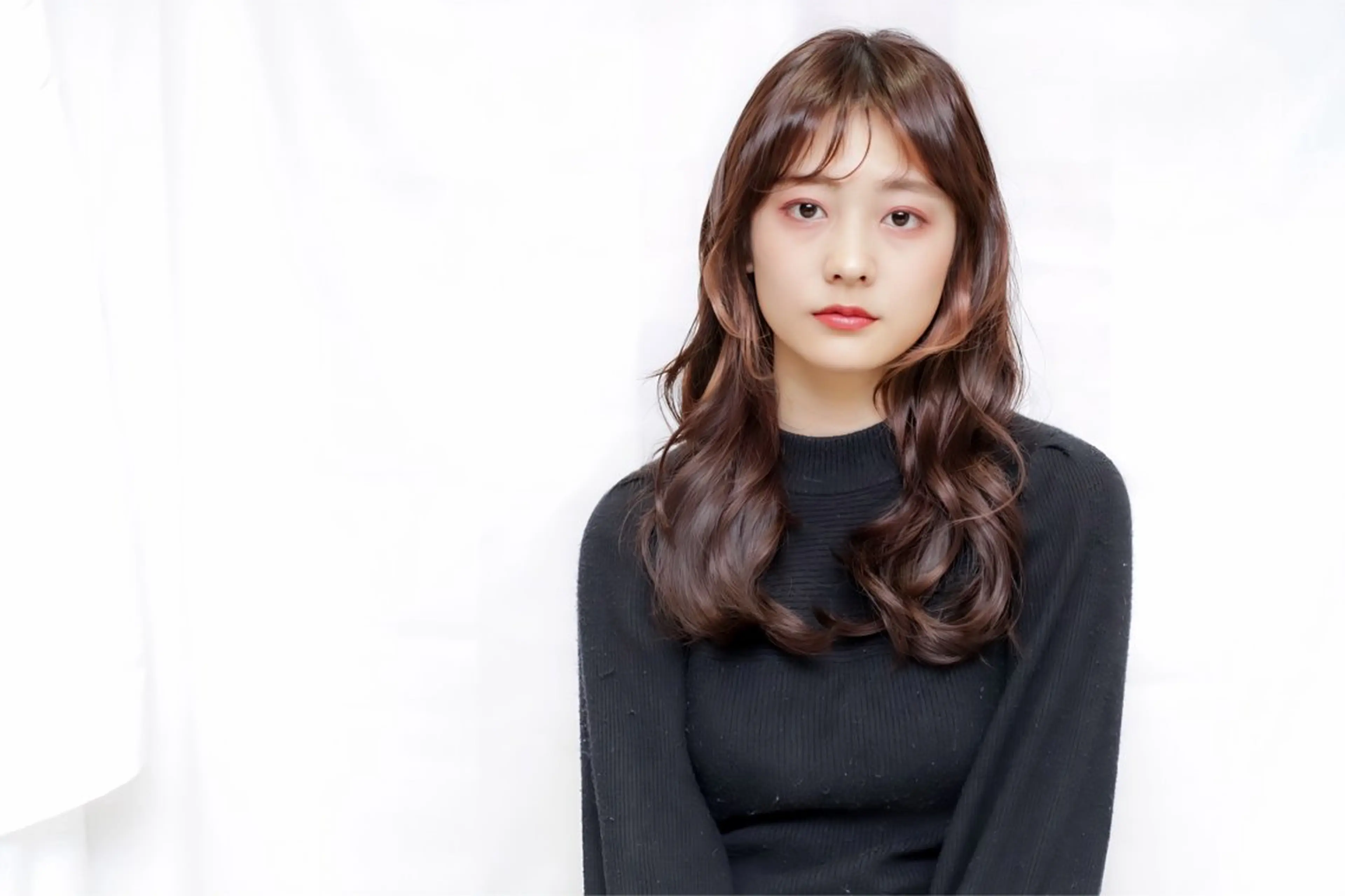 セミロング カット ヘアカラー 阿武 ナルキのヘアスタイル