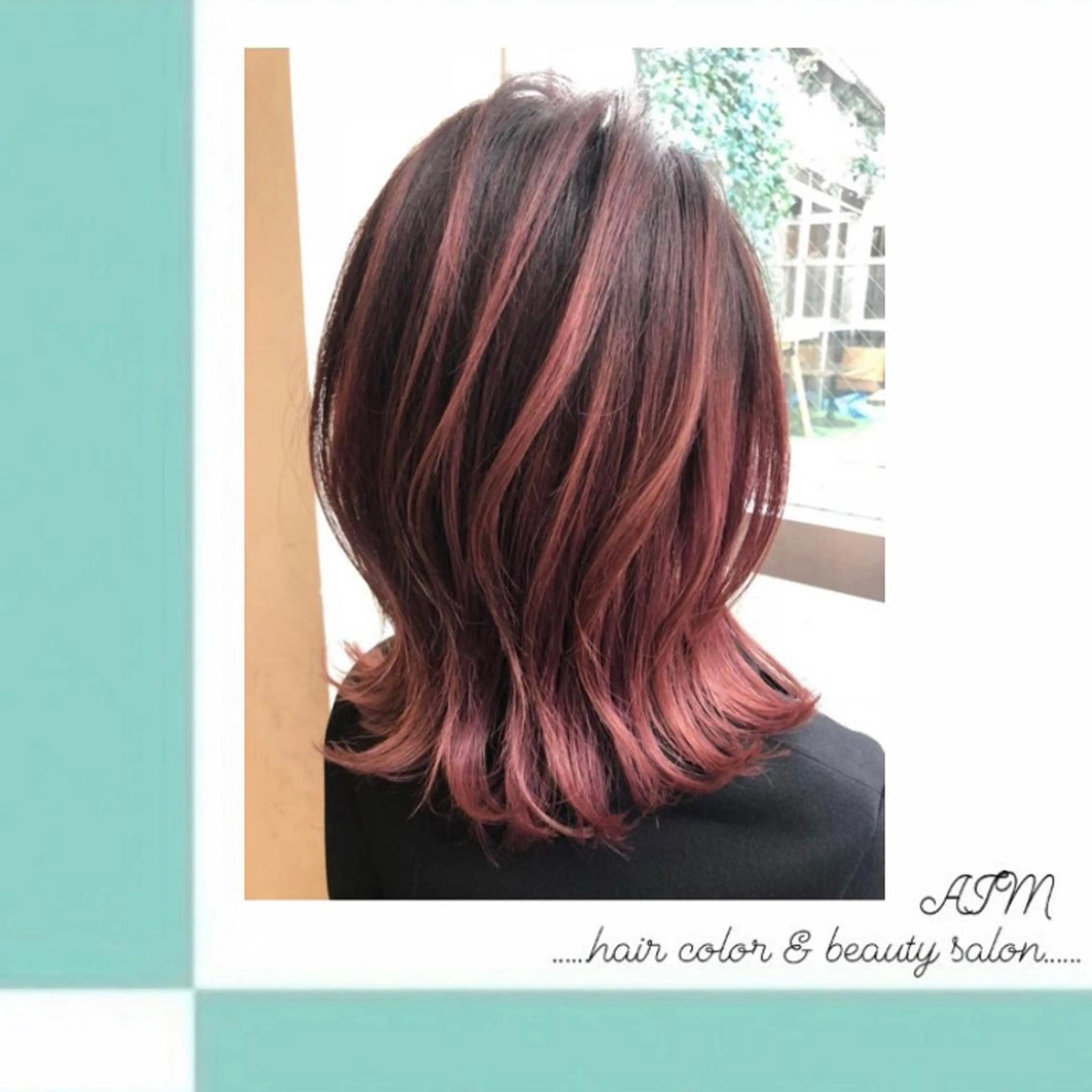 セミロング カラー パーマ ヘアアレンジ 髪質改善✧︎カラー 💎AIM【アイム】のヘアスタイル