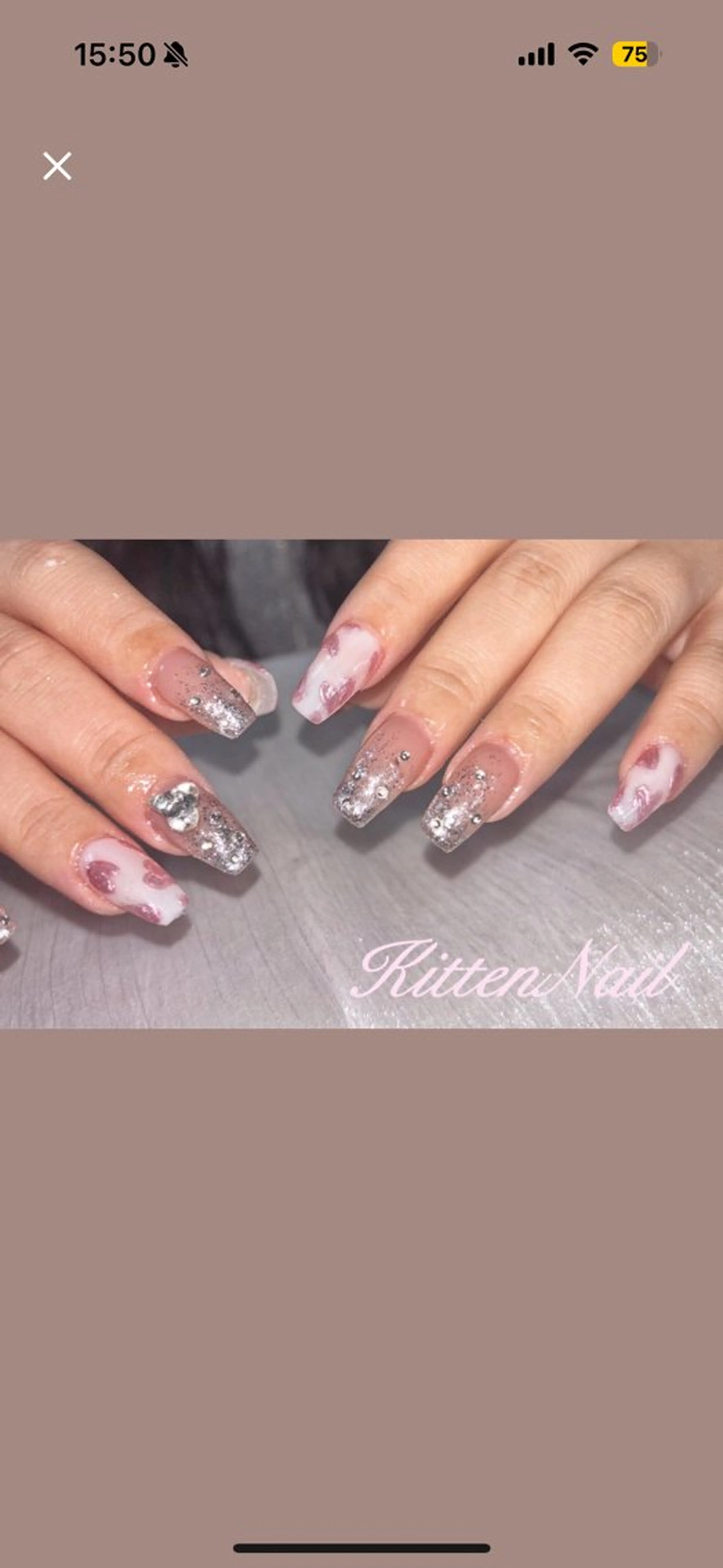 ネイル コネコネイルサロン モデル用のネイルデザイン